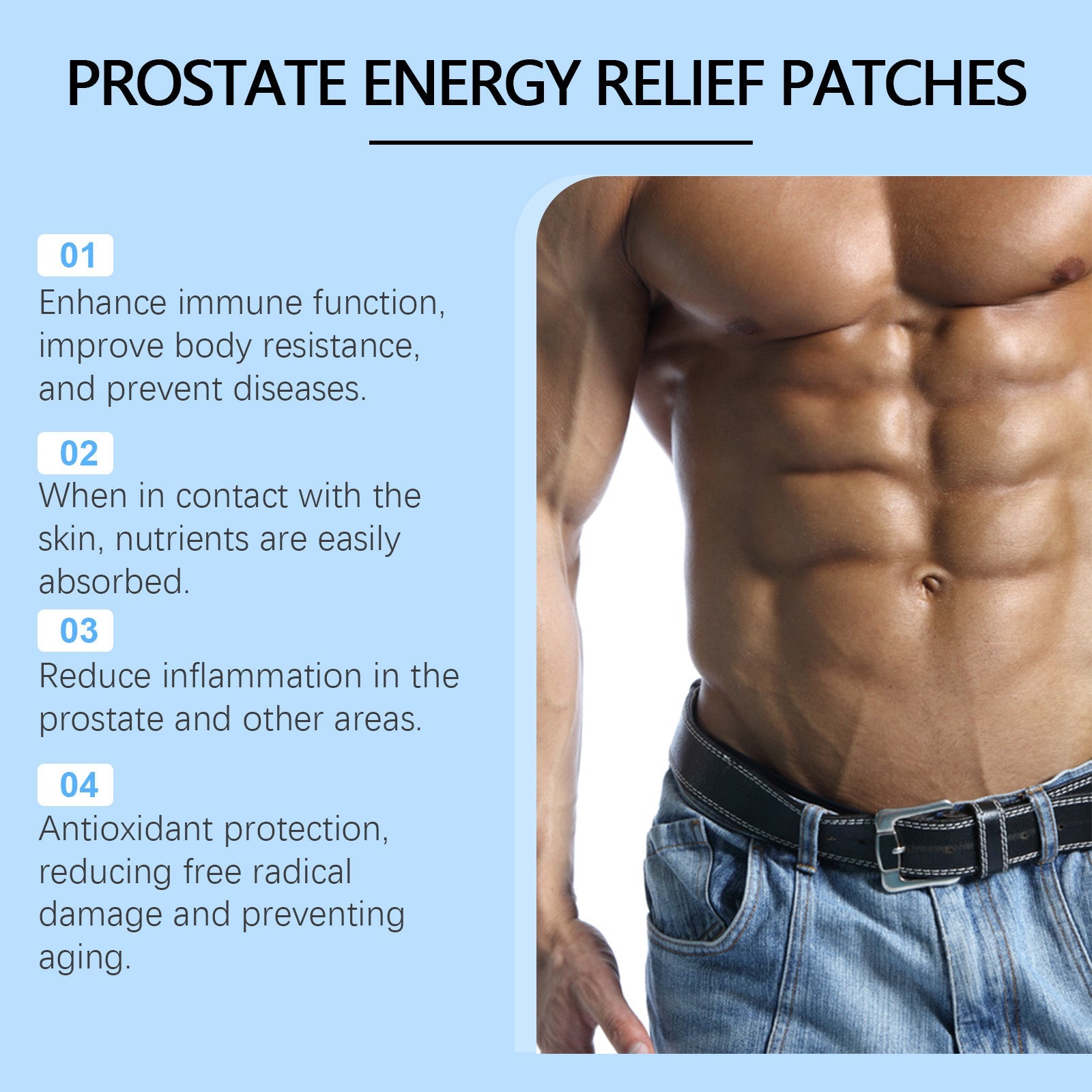 South Moon Men's Care Patches Relieve Discomfort Care Nourish Body Comfort Navel Patch