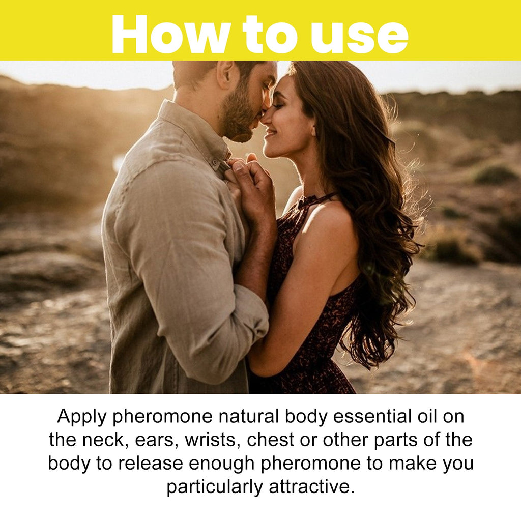 North Moon Pheromone Natural Body Essential Oil (Yellow) Natural Fresh Body Long-lasting Fragrance Men's and Women's Perfume Essential Oil
