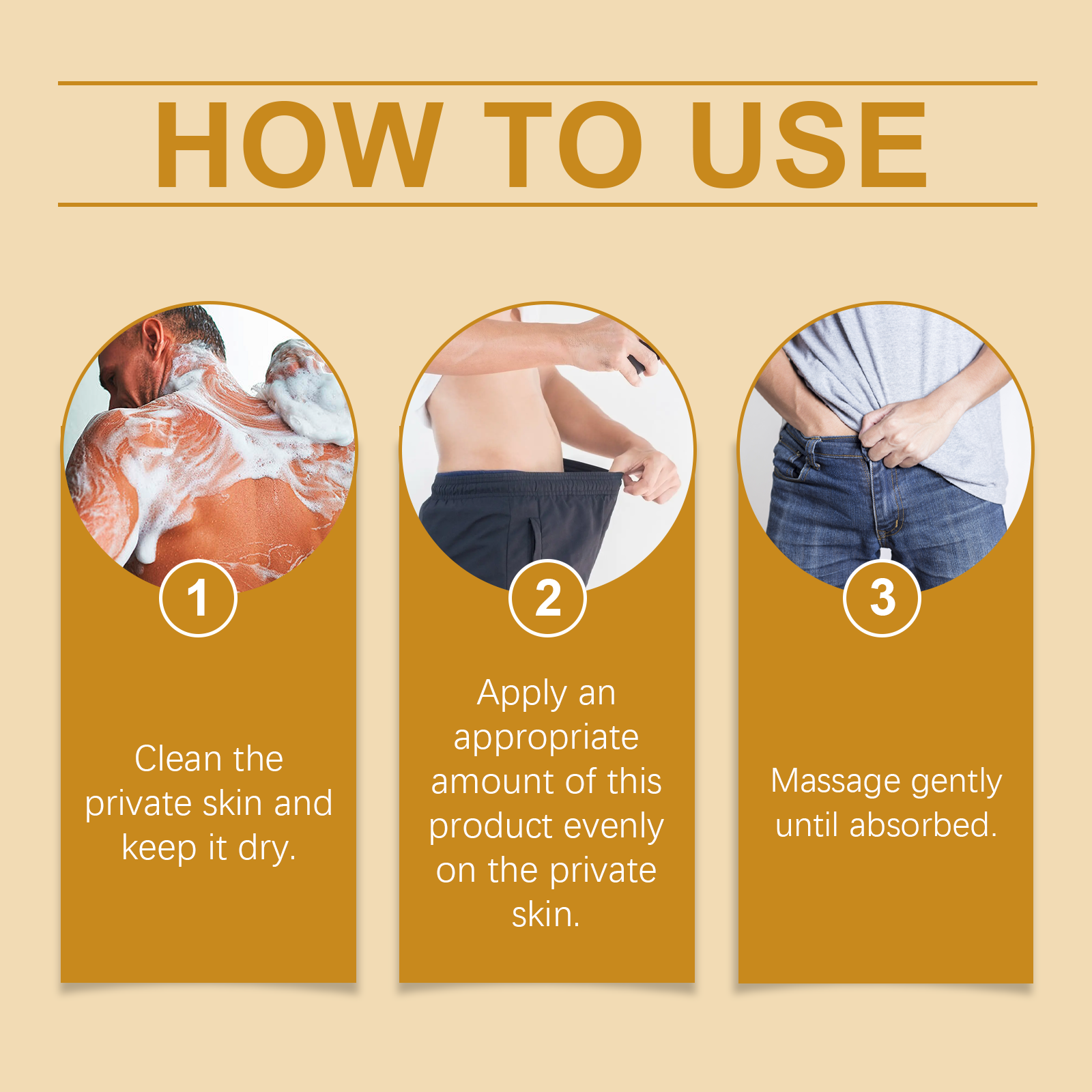 North Moon Male Vitality Care Cream Plant Extract Essence Cares for Men's Vitality Long-lasting Endurance Essential Oil