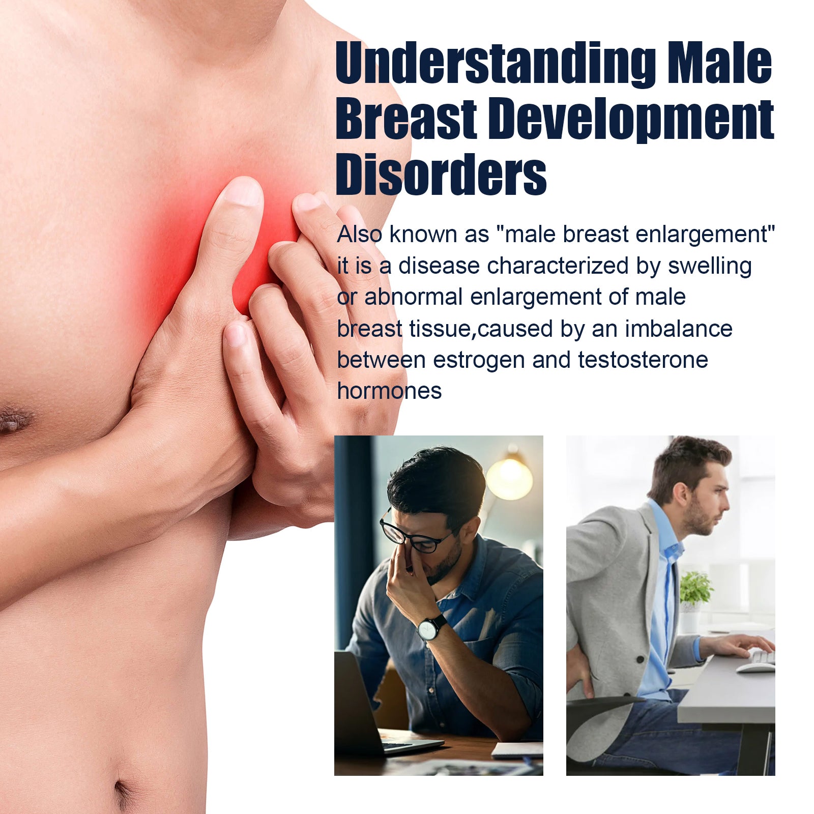 East moon Male Breast Firming Patch Men's Chest Skin Firming Anti-Sagging Chest Muscle Care Patch