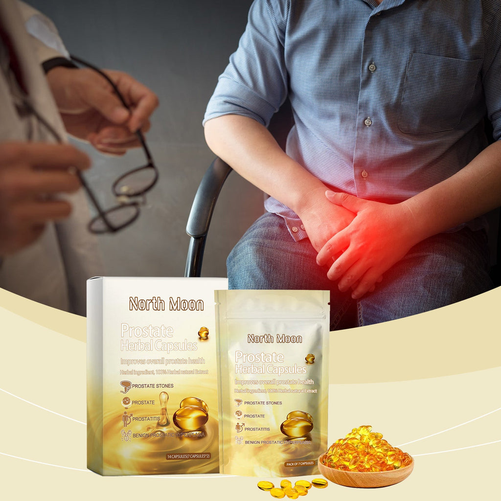 North Moon Men's Care Capsules Men's Gentle Herbal Care Vitality Boosting Body Care Capsules