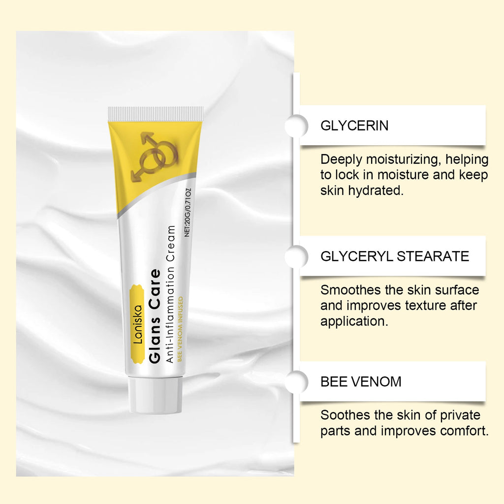 Laniska Men's Soothing Cream Men's Gentle Care Moisturizing Long-lasting Comfort Relief Balance Cream