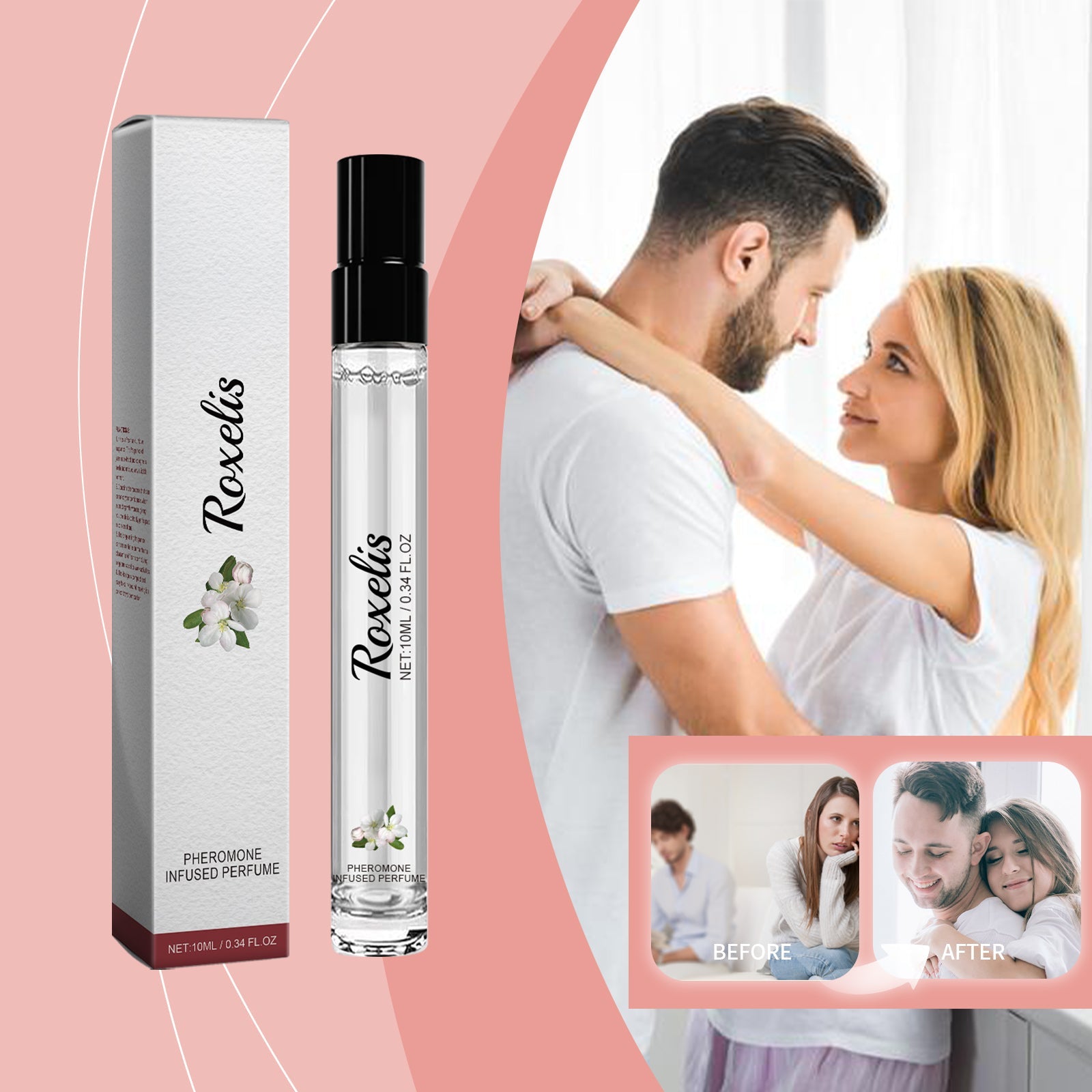 Roxelis Floral Perfume Spray Men's Perfume Long-lasting Cologne Jasmine Perfume Natural Fresh Charm Portable Fragrance