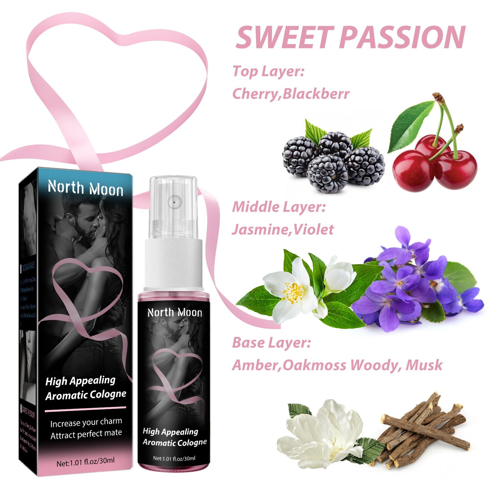 North Moon Perfume Long-lasting Light Fresh Niche Fragrance Unisex Mood Atmosphere Date Perfume