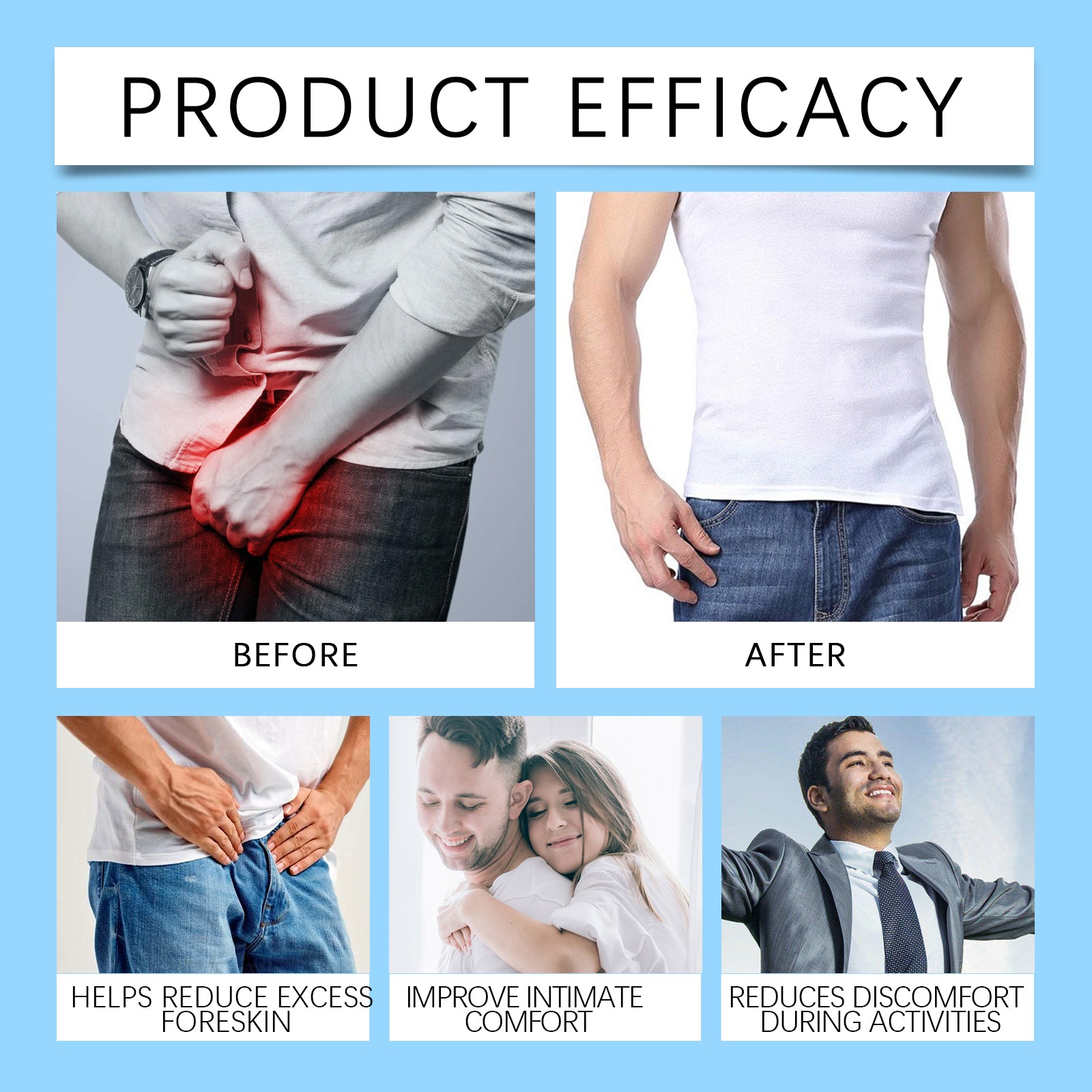 North Moon Men's Care Cream Men's Body Care Soothing Discomfort Cleansing Moisturizing Care Cream