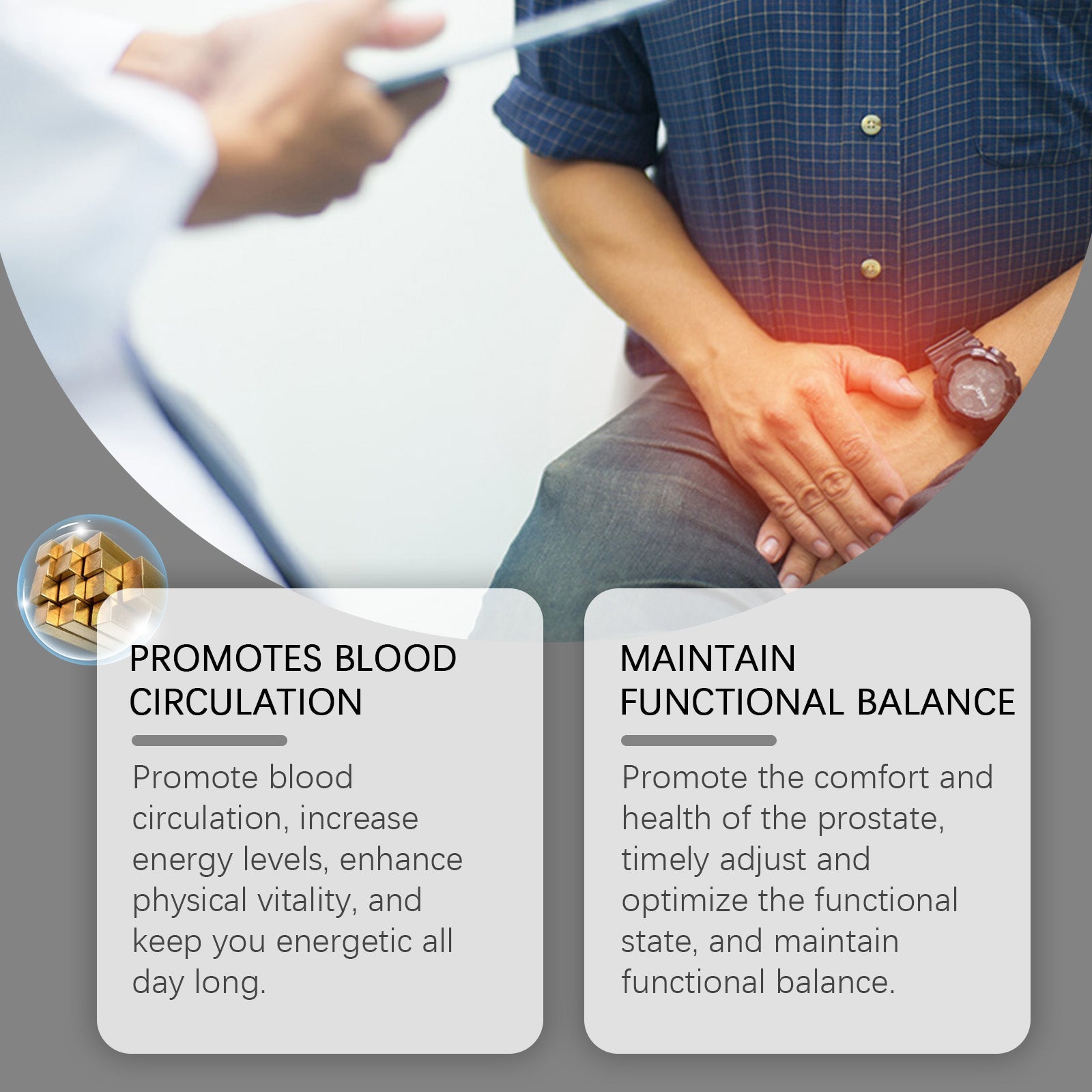 Houkea Color Changing Ring Daily Portable Fashionable Elegant Accessories Men's Body Care Ring