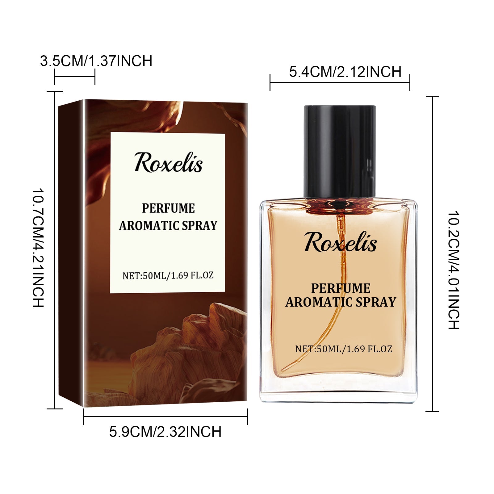 Roxelis Cologne Men's Perfume Gentle Non-irritating Long-lasting Fragrance Men's Charm Release Elegant Fresh Atmosphere Perfume