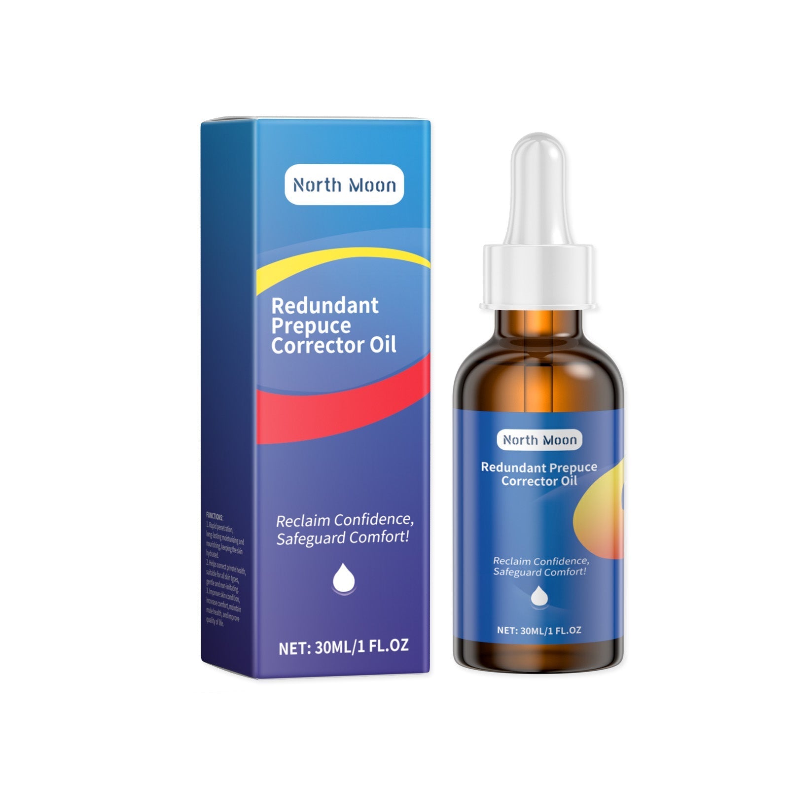 North Moon Men's Body Care Essential Oil Mild Ingredients Care Body Relief Discomfort Care Essential Oil