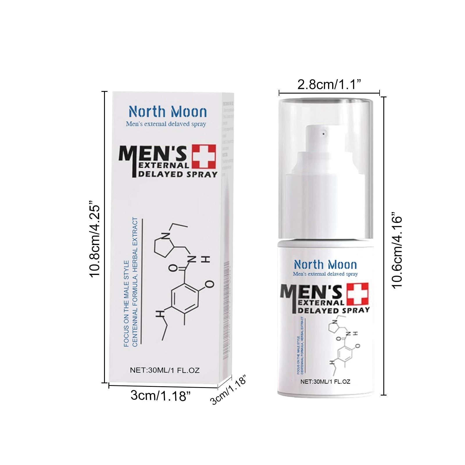 North Moon Men's Care Spray Men's Gentle Care Daily Nourishing Body Massage Care Spray