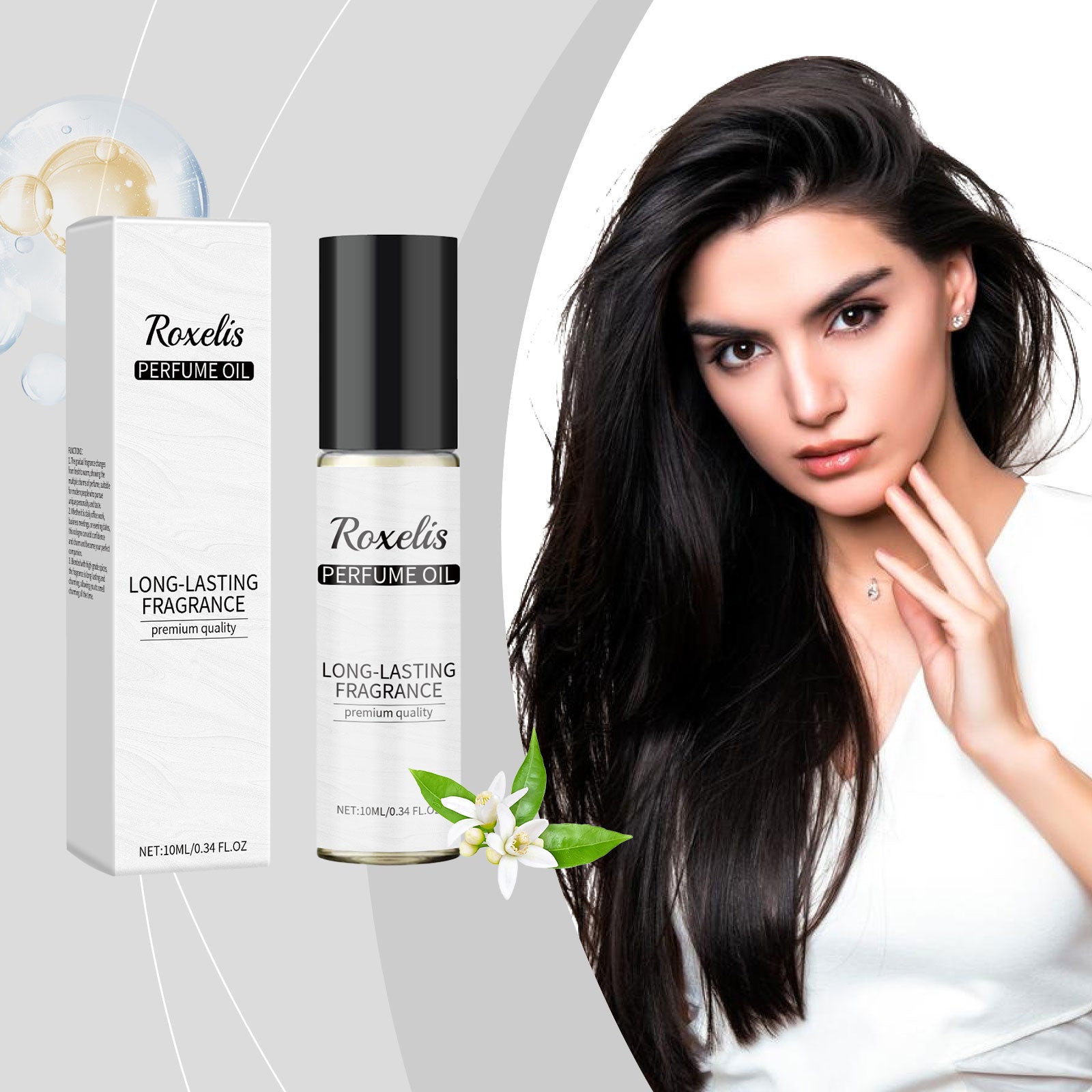 Roxelis Roll-On Cologne Natural Long-Lasting Light Fragrance Blue Sky Perfume Date Charm Atmosphere Cologne Men's Perfume