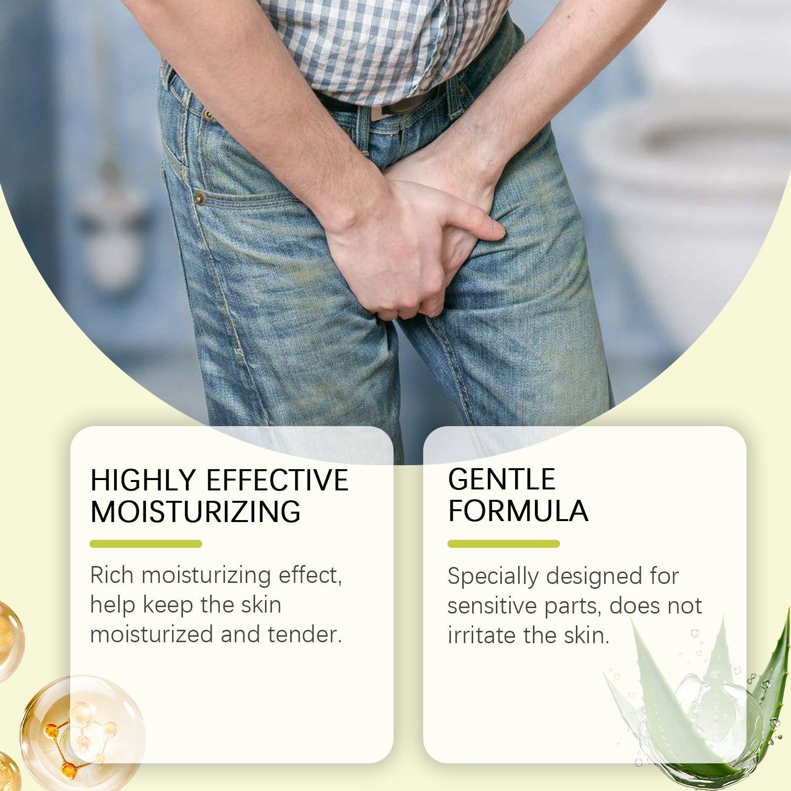 Laniska Men's Care Cream Men's daily care to relieve discomfort, moisturize and nourish skin repair cream