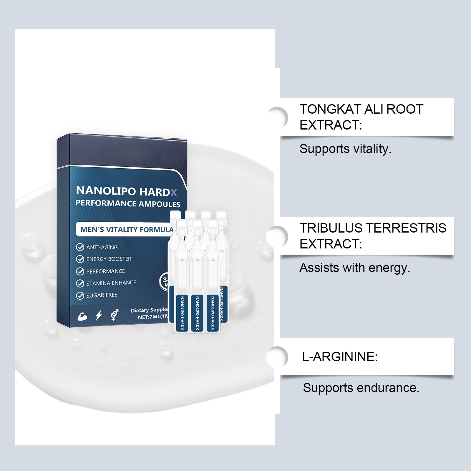 AMZ Men's Care Drops Gentle Care Nourishing Enhance Vitality Boost Energy Men's Daily Dietary Supplement