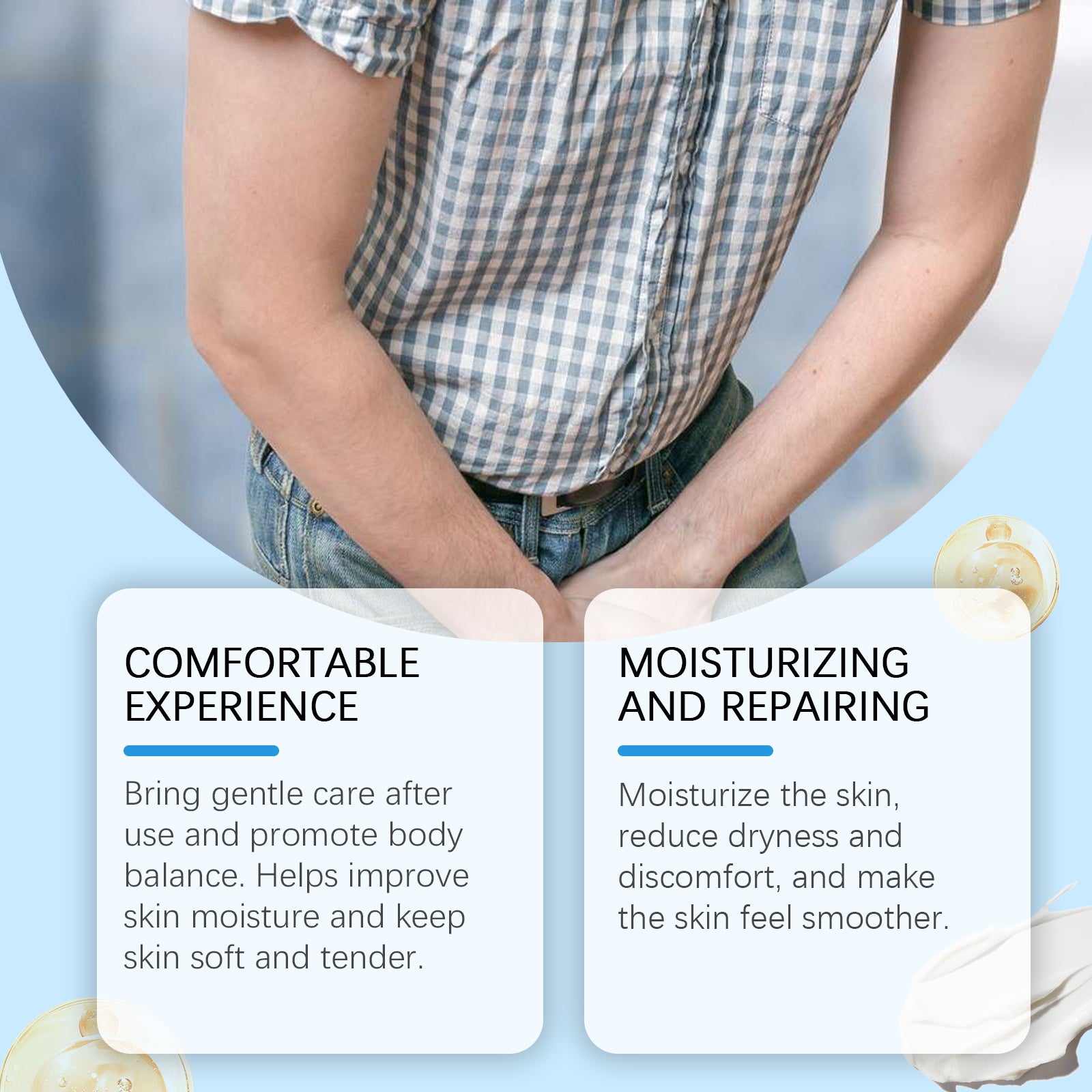 Ximonth Men's Neck Cream Gentle Care Men's Body Discomfort Massage Moisturizing Daily Neck Cream