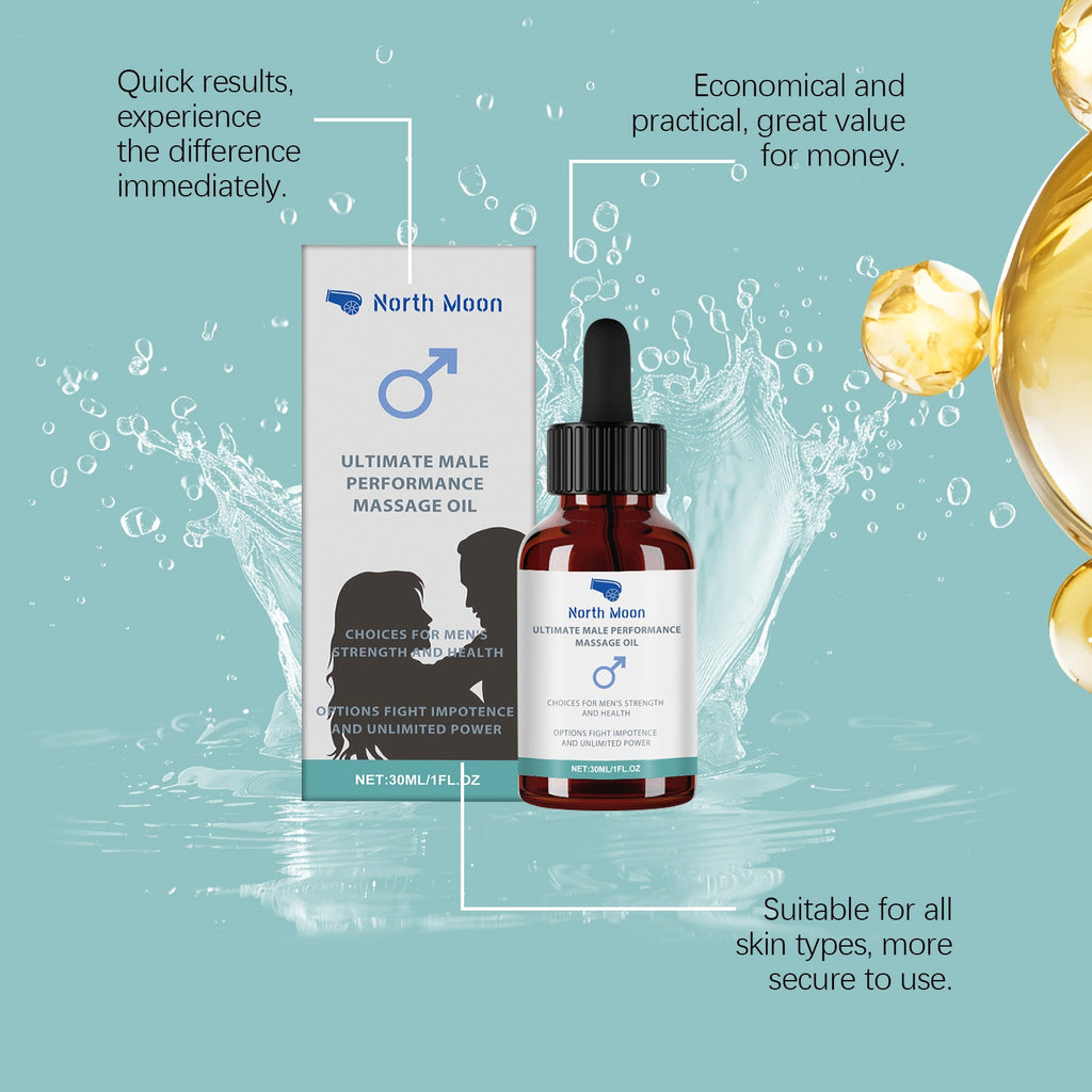 North Moon Massage Essential Oil for Men Nourishing Body Massage Daily Vitality Body Care