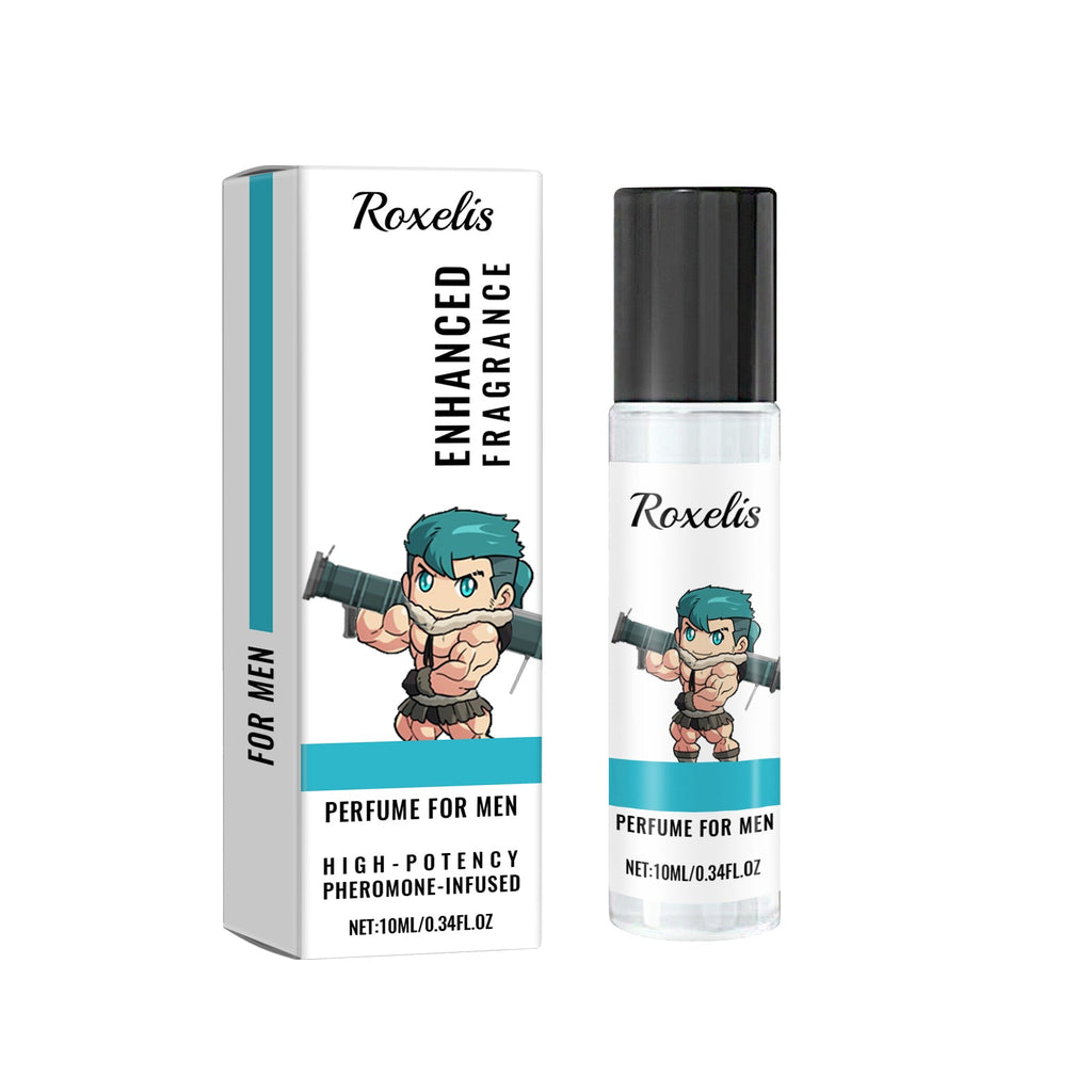 Roxelis Men's Perfume Roll-On Natural Gentle Elegant Fresh Long-lasting Fragrance Portable Perfume for Wrists, Neck, and Behind Ears