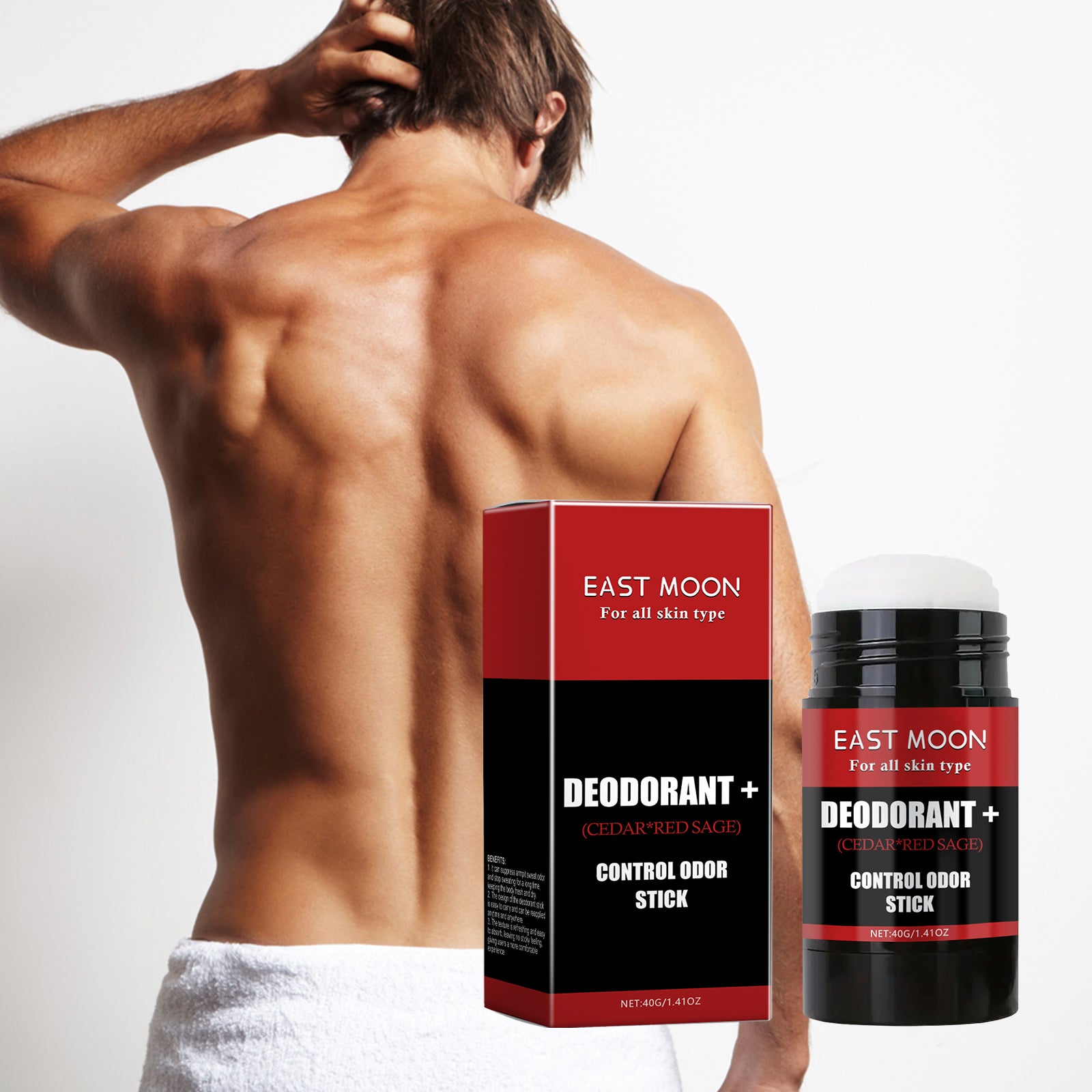 East Moon Men’s Deodorant Stick | Long-Lasting Freshness | Odor Control & Sweat Protection