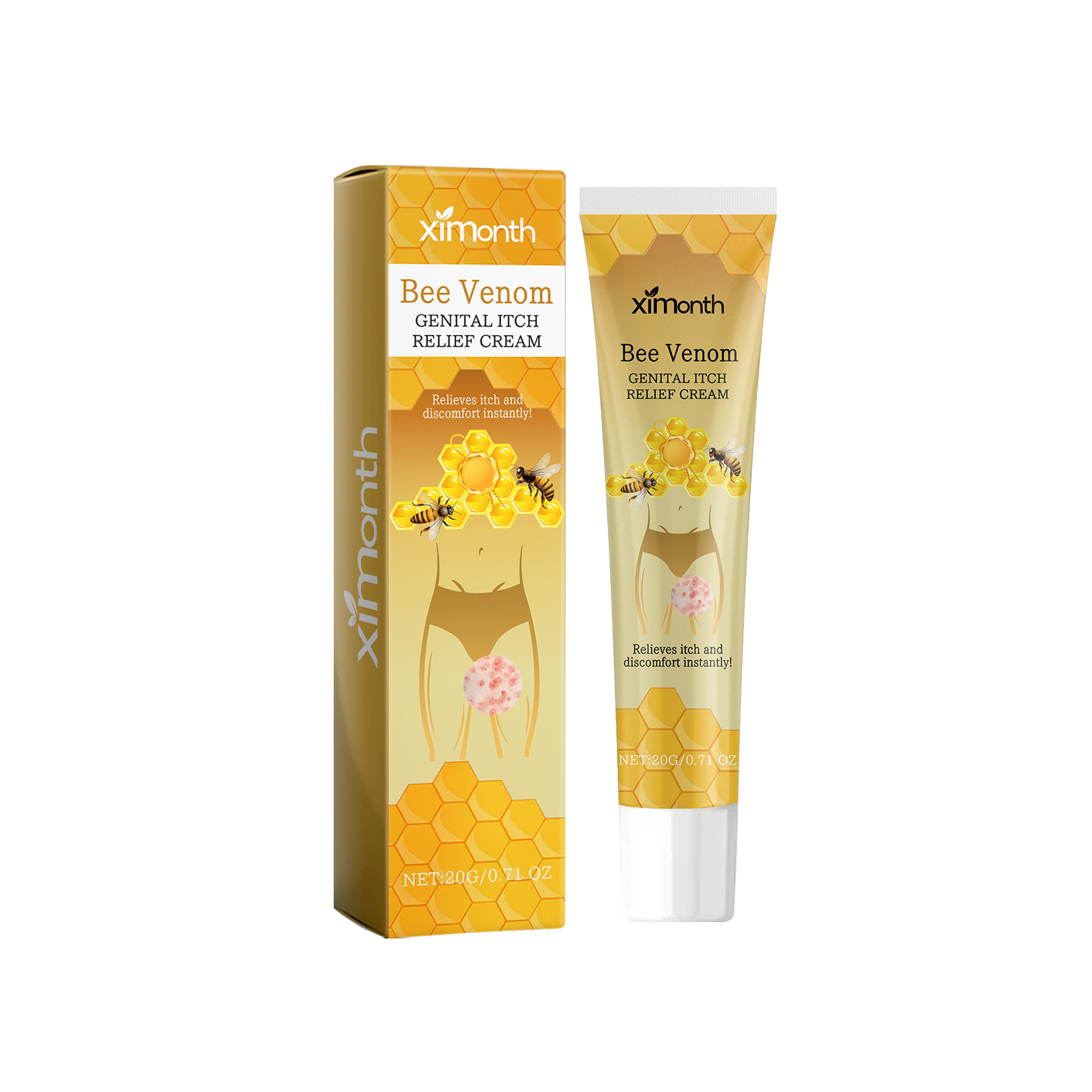 Ximonth Bee Venom Men's Care Cream Gentle nourishing and moisturizing daily care cream for body skin