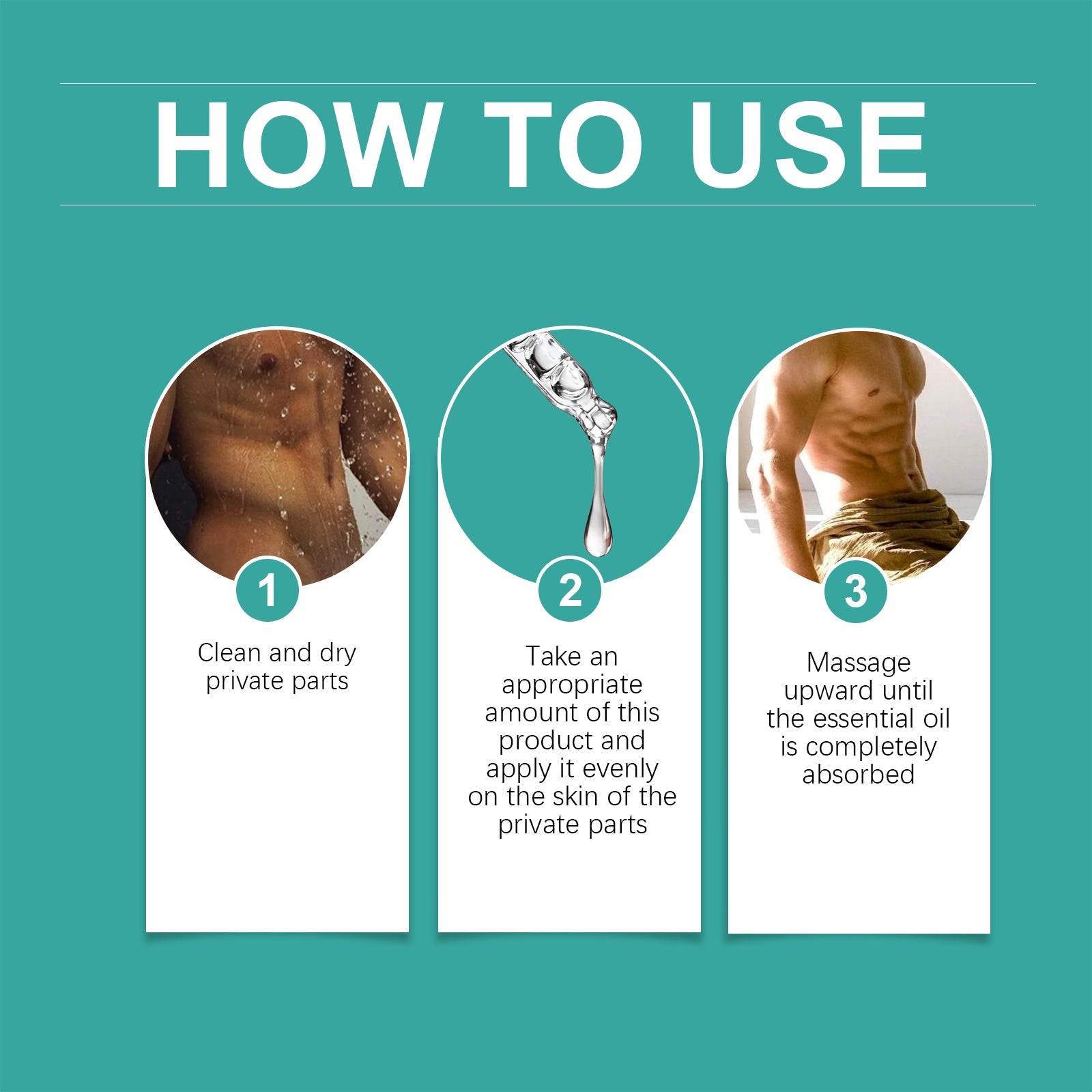 Ximonth Men's Care Essence Men's Body Massage Care Herbal Essence Moisturizing Body Care Essential Oil