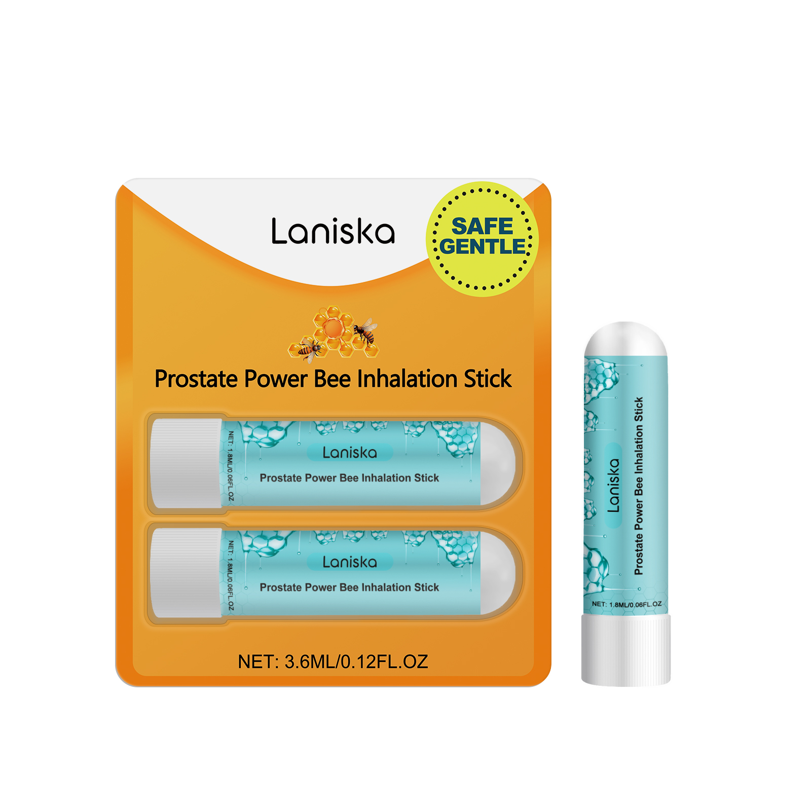 Laniska Male Nasal Inhaler Long-lasting Relief for Nasal Discomfort Male Vitality Maintenance Nasal Inhaler