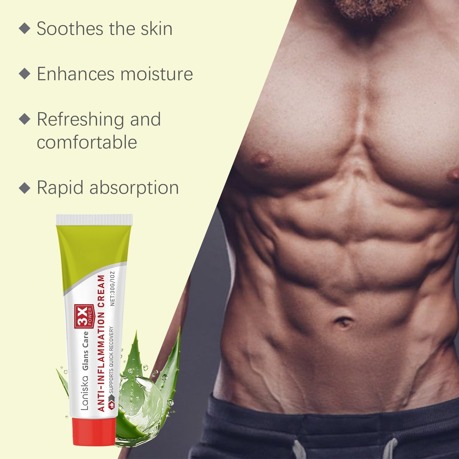 Laniska Men's Care Cream Men's daily care to relieve discomfort, moisturize and nourish skin repair cream