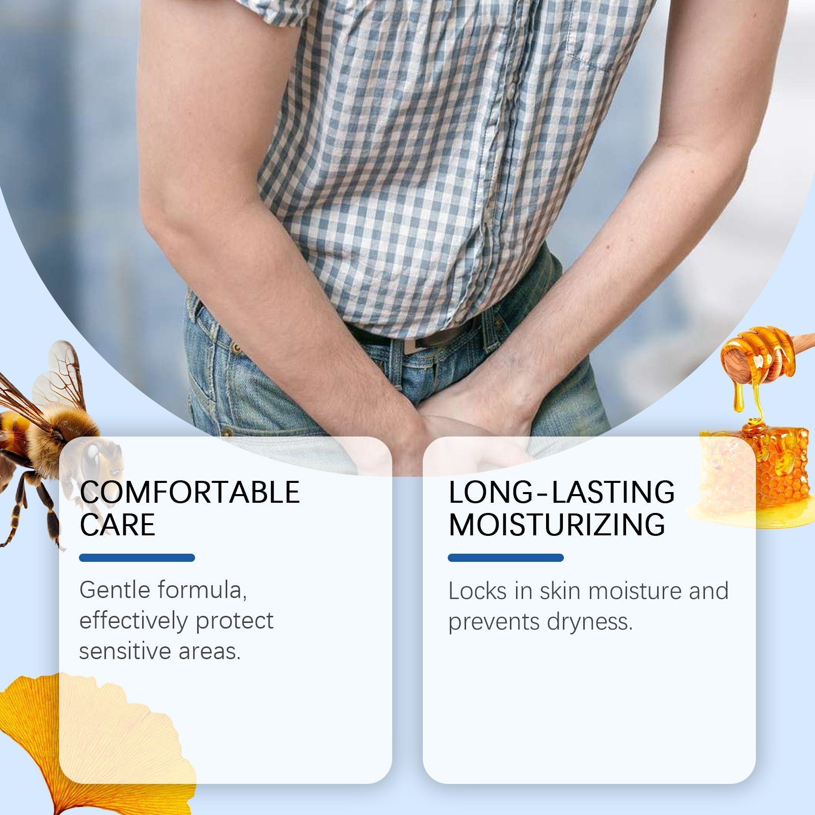 Wiyun Men's Care Gel Relieve discomfort, refresh, moisturize, repair, clean, massage care gel for adults