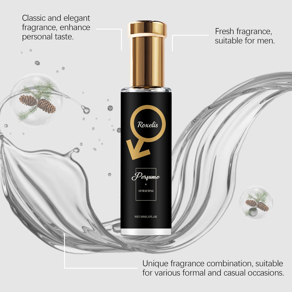 Roxelis Cedar Men's Perfume Natural Fresh Scent Long-lasting Fragrance Portable for Dating Daily Men's Perfume