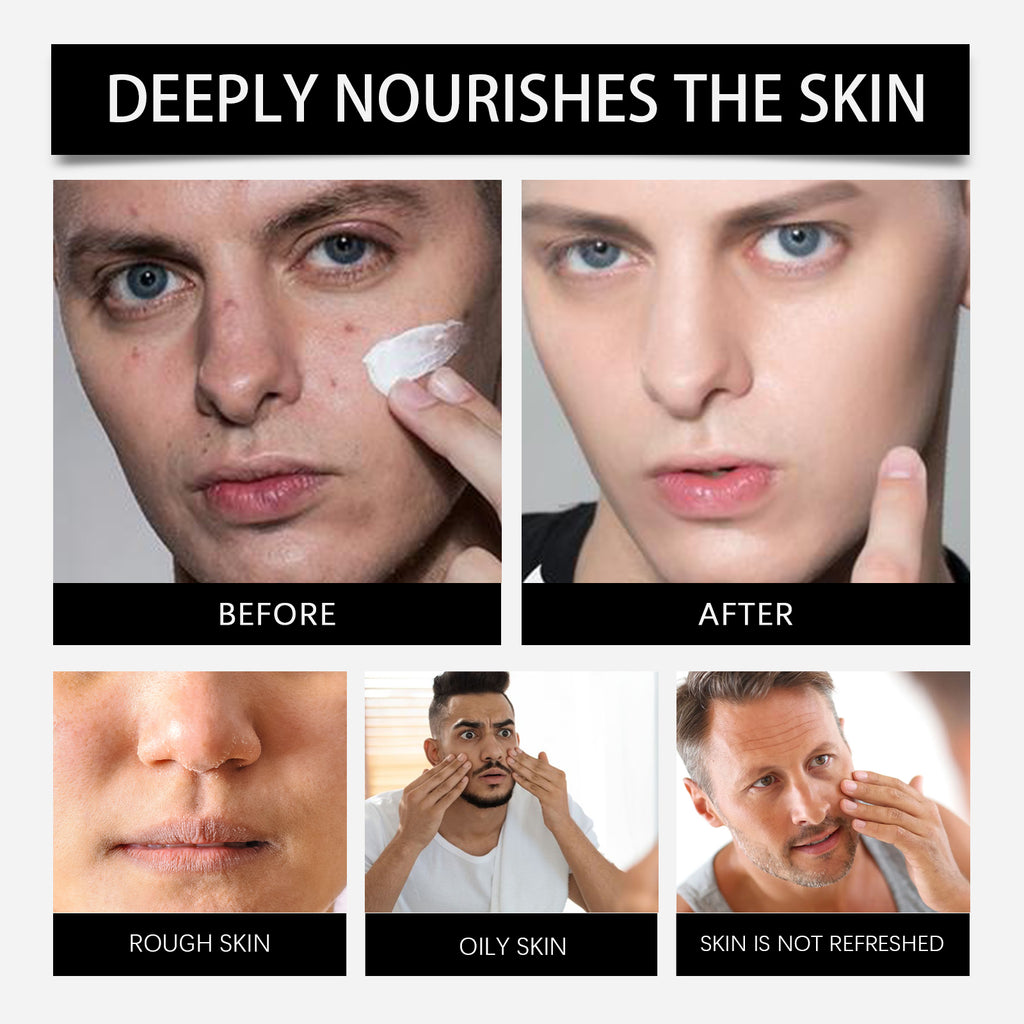 East Moon Men’s Facial Care Set – Cleanse, Hydrate & Firm Skin