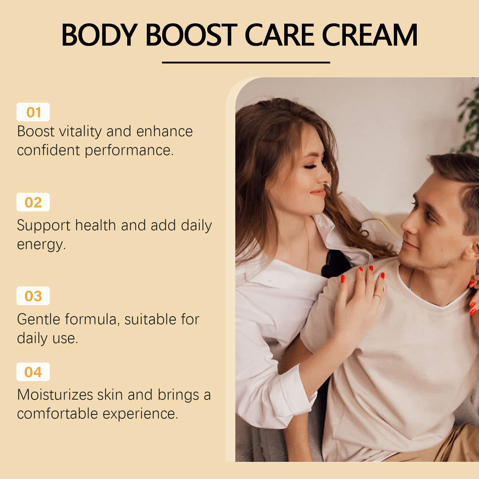 North Moon Male Vitality Care Cream Plant Extract Essence Cares for Men's Vitality Long-lasting Endurance Essential Oil