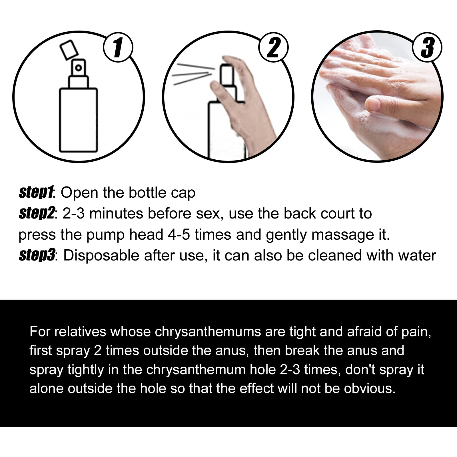 North Moon Men's Care Spray Body Care Strengthening and Endurance Care Spray