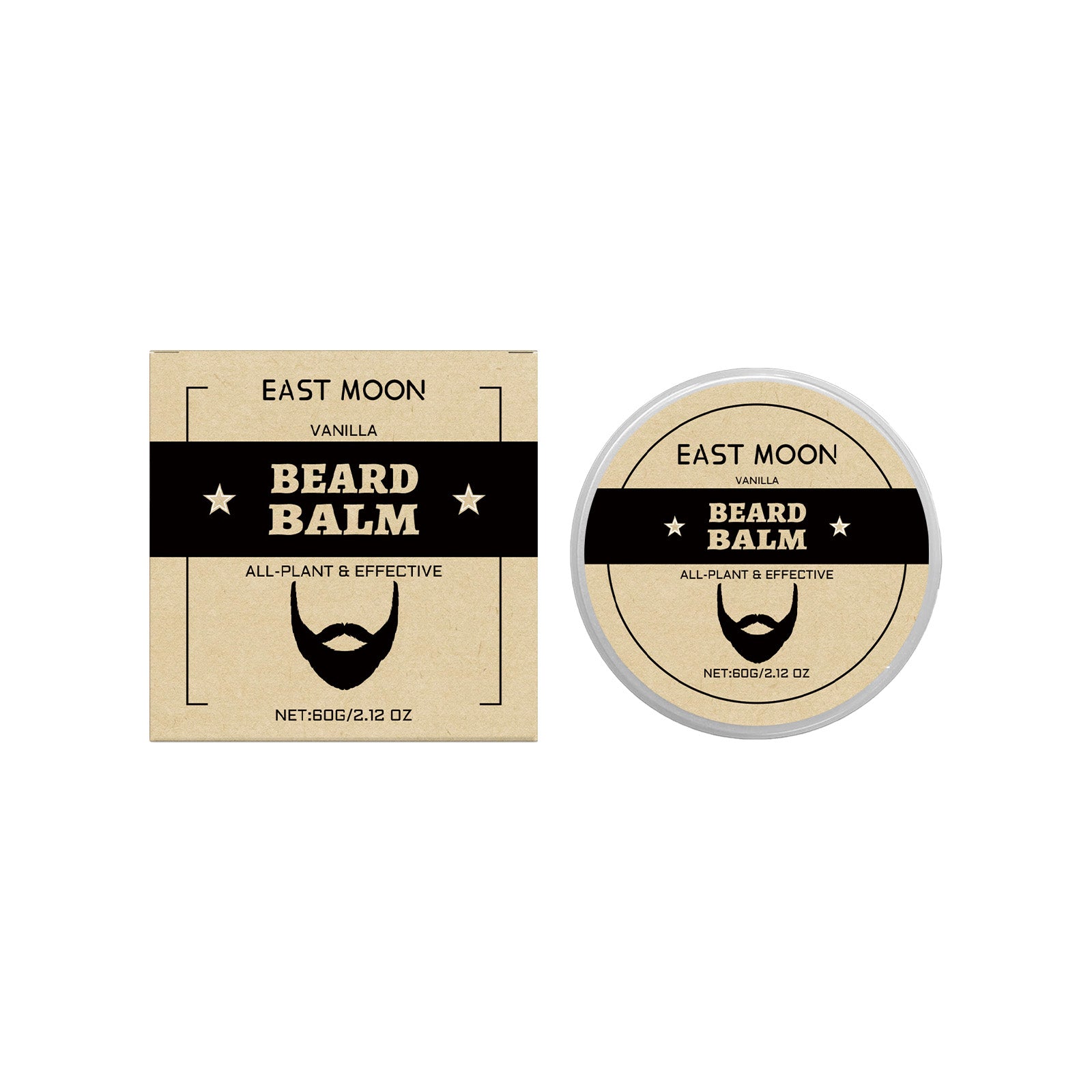 East Moon Men’s Vanilla Beard Balm – Nourish & Soften Facial Hair