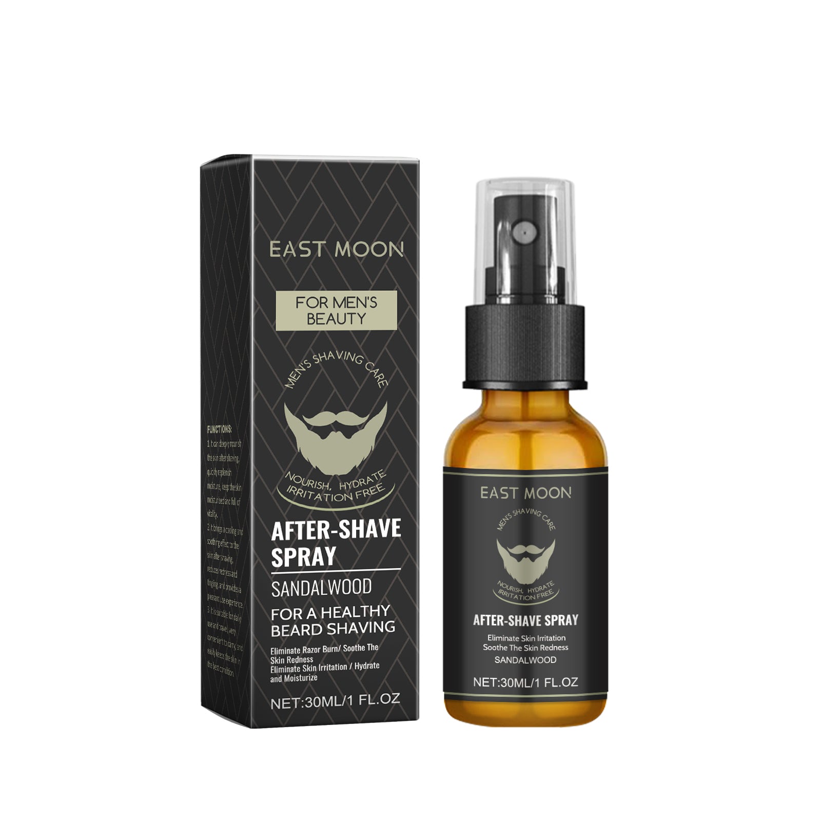 East Moon Men’s Aftershave Soothing Spray – Hydrate, Calm & Refresh Skin