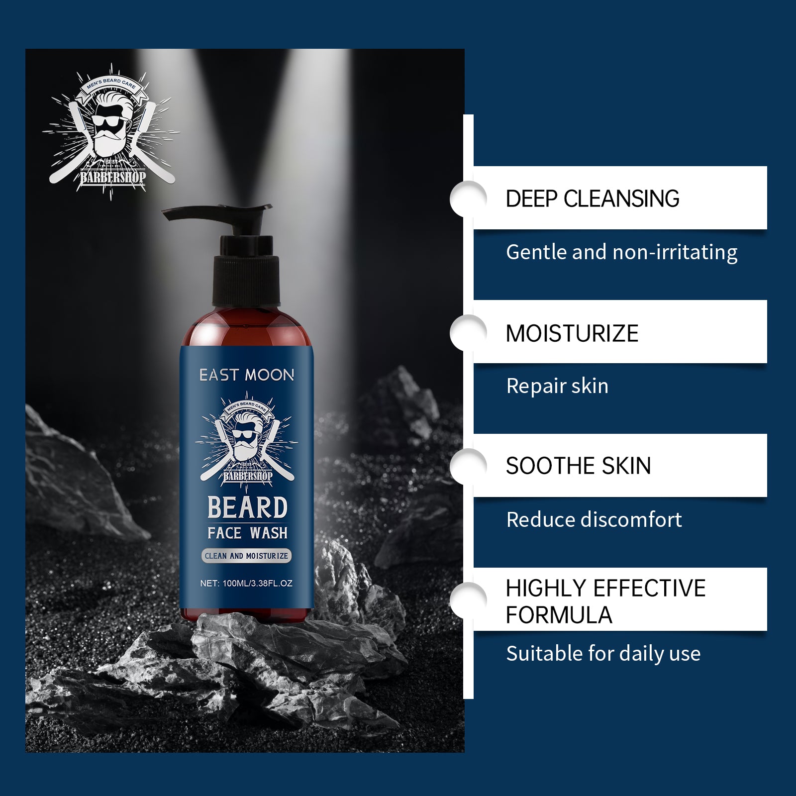 East Moon Sandalwood Beard Shampoo