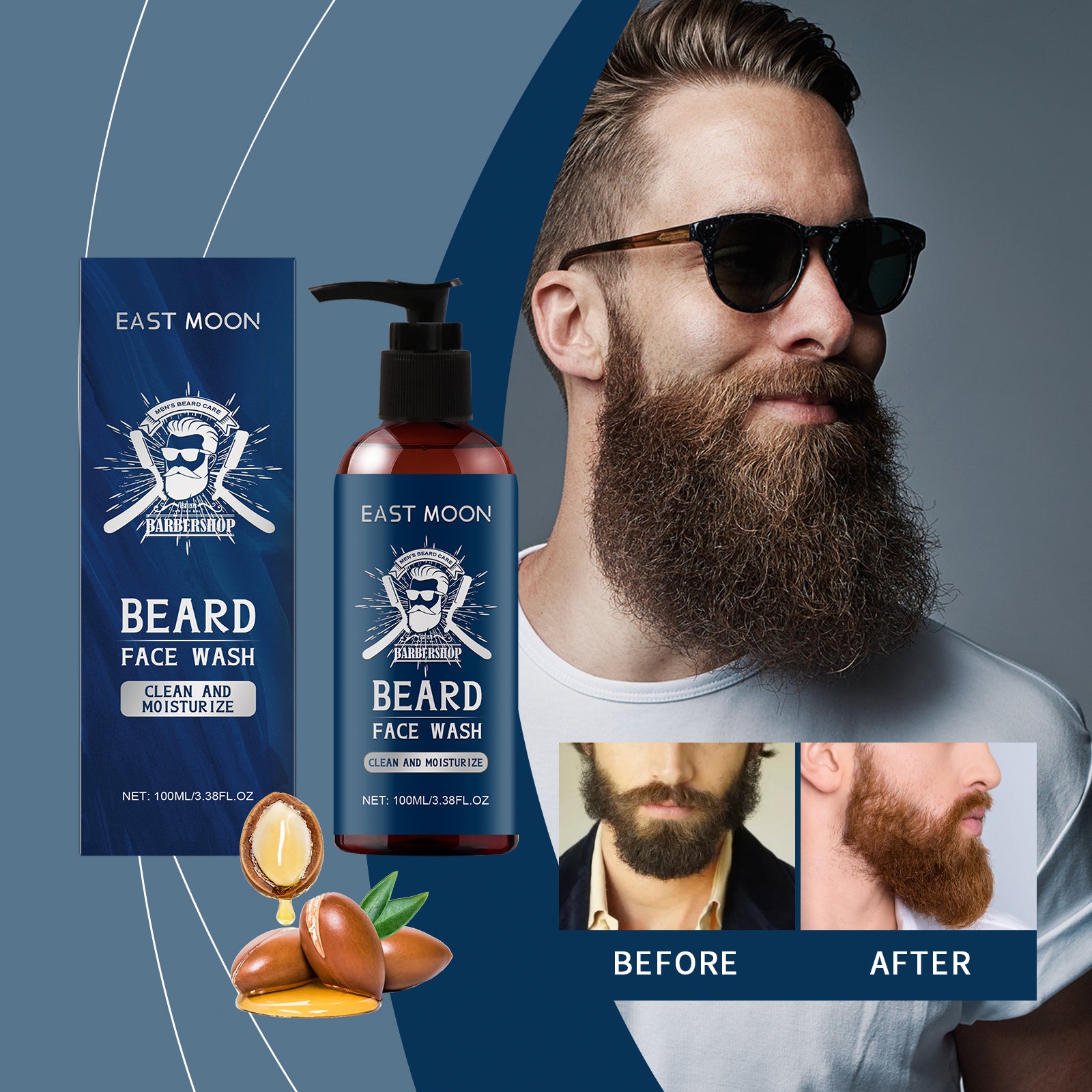 East Moon Sandalwood Beard Shampoo