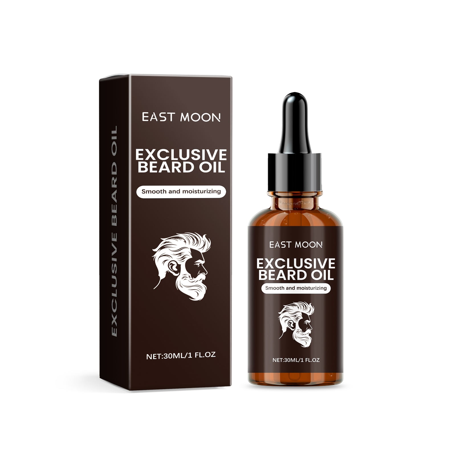 East Moon Men’s Beard Oil – Hydrate, Repair & Tame Facial Hair