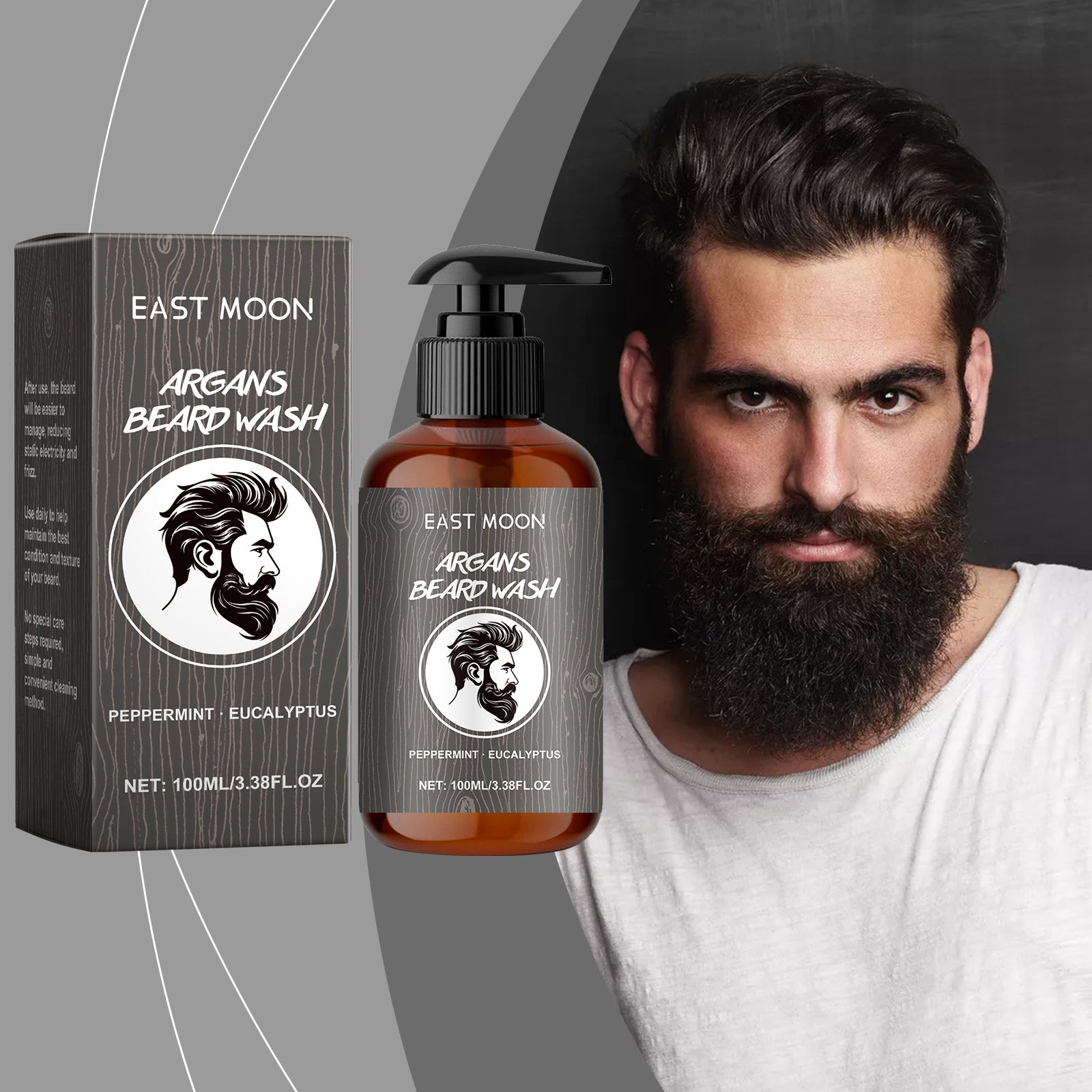 East Moon Men’s Beard Shampoo