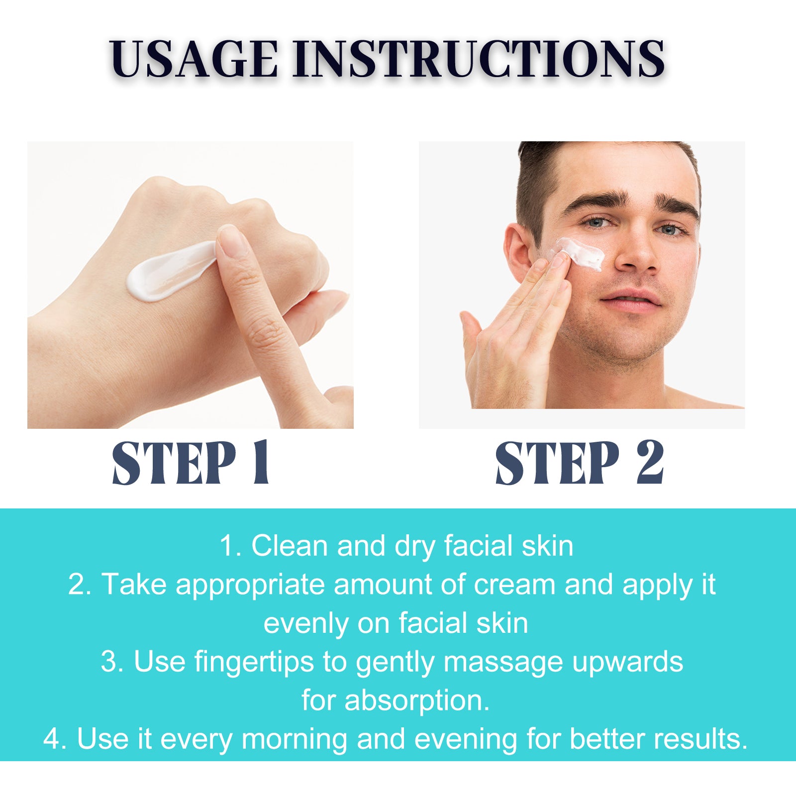 East Moon Men’s Face Cream – Anti-Wrinkle & Acne Scar Repair Moisturizer