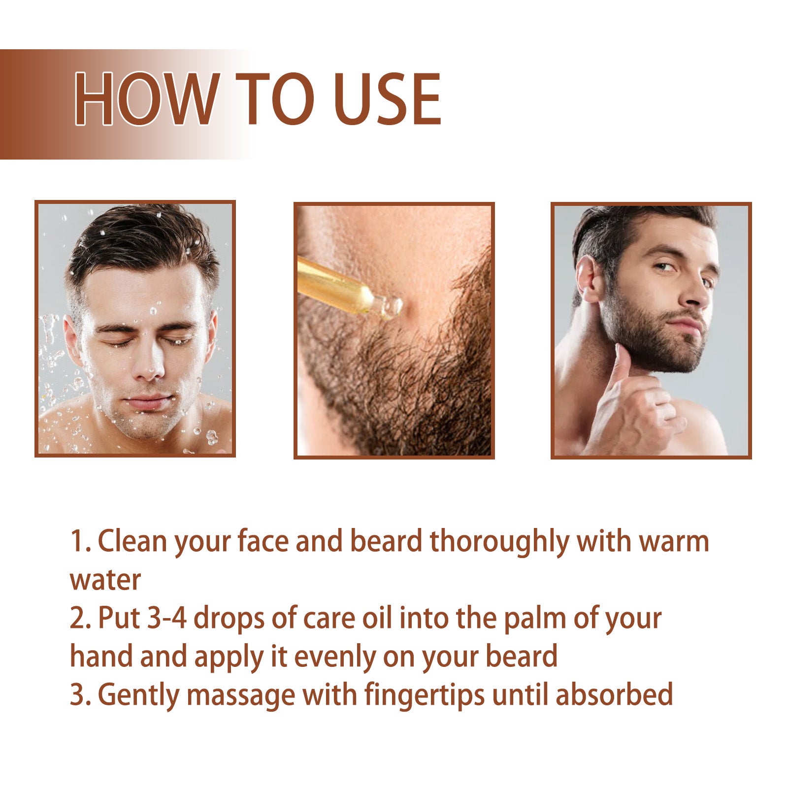 East Moon Men’s Beard Care Oil – Hydrate, Strengthen & Promote Growth