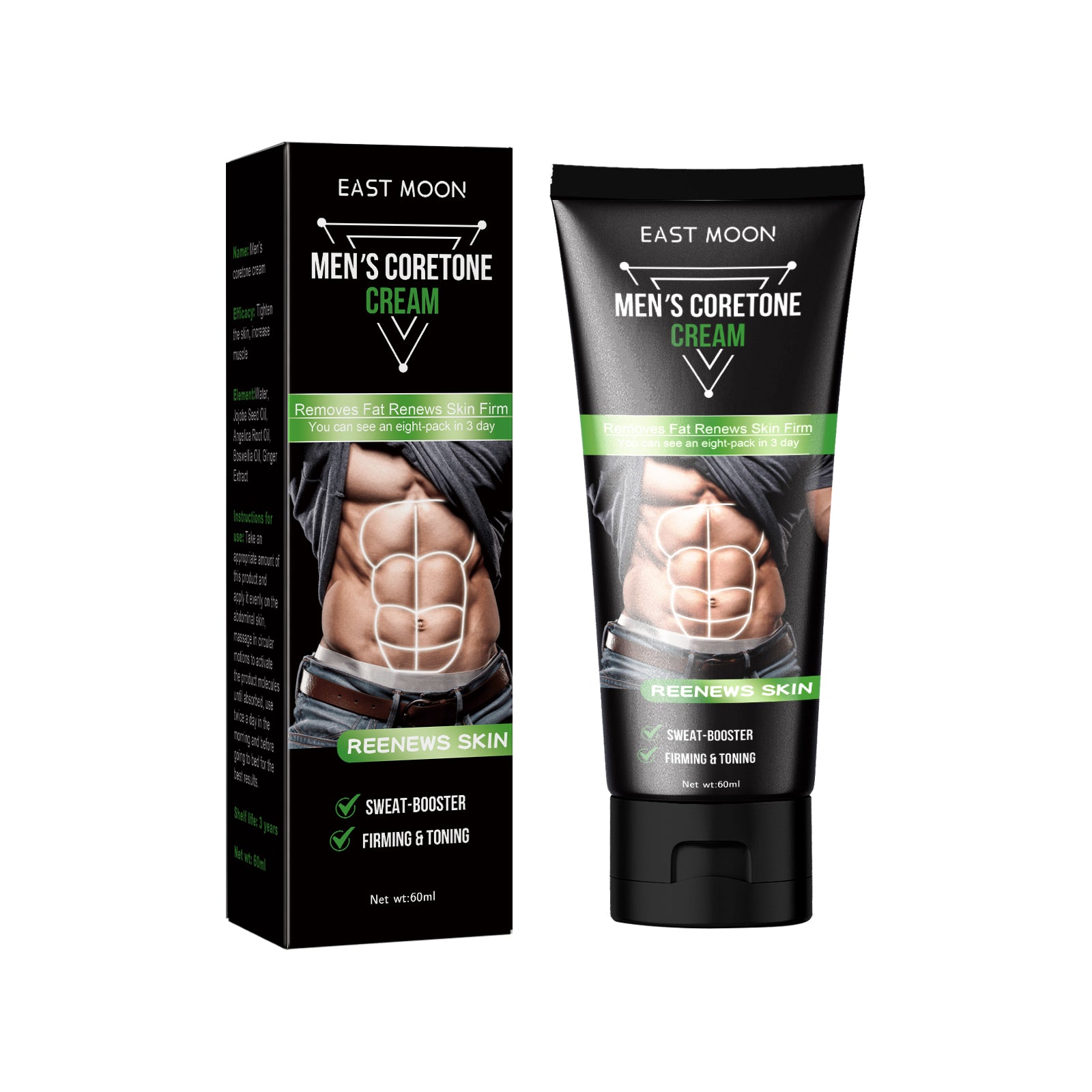 East Moon Men’s Abs Sculpting Cream
