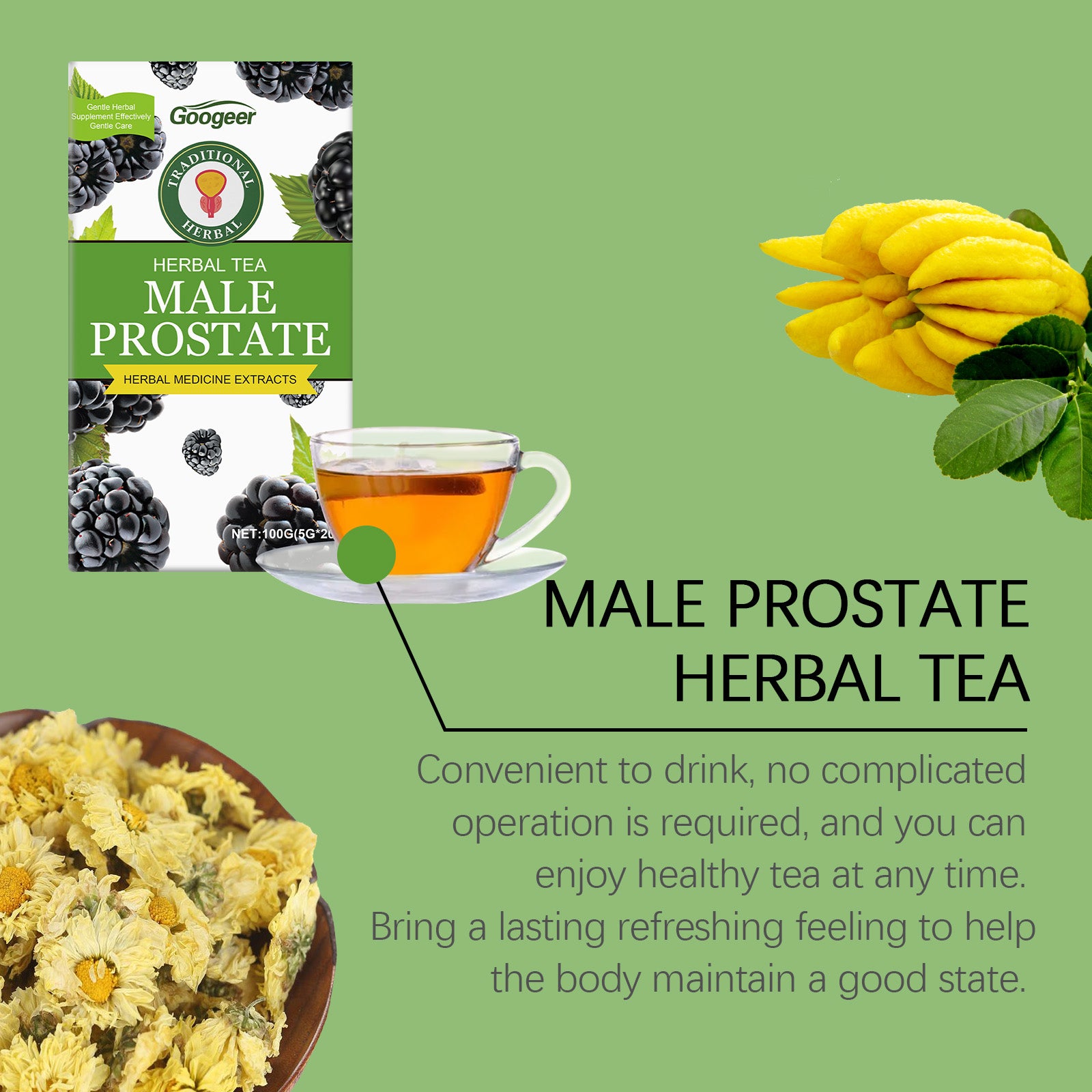 Googeer Men’s Prostate Cooling Herbal Tea