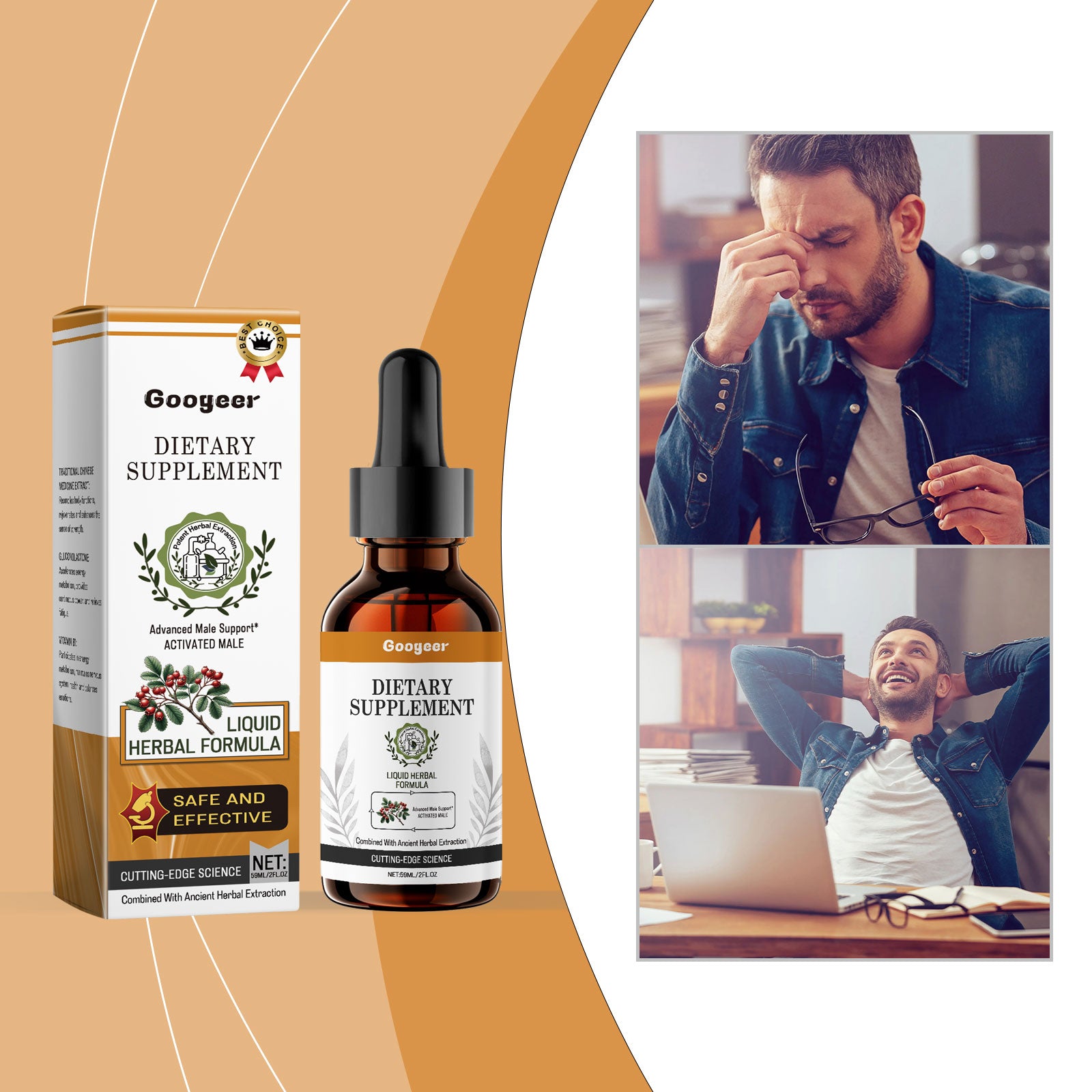 Googeer Men’s Energy Supplement Drops