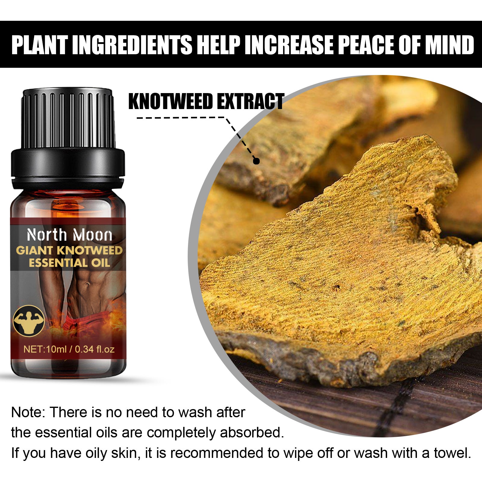 North Moon Men’s Vitality Massage Oil
