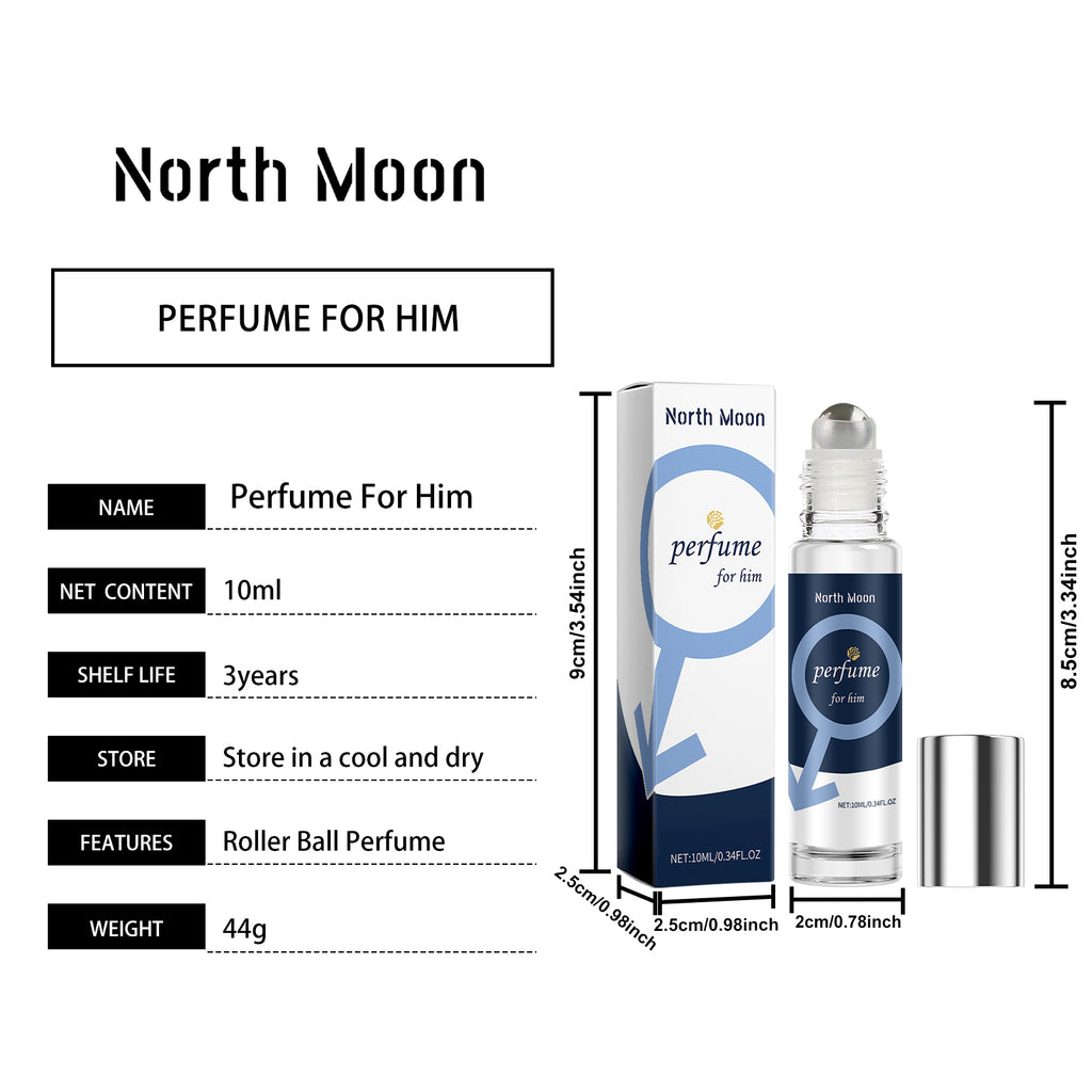 North Moon Men's Charm Ball Fragrance, Charming Cologne Exudes Charm Fragrance Lasting Fragrance