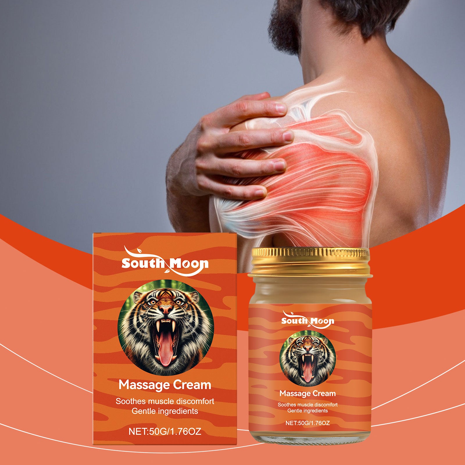 South Moon Muscle Care Cream – Soothing, Hydrating & Relieving Massage Cream