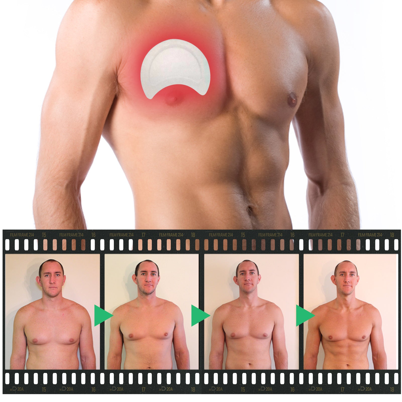 South Moon Men’s Chest Firming Patch – Tighten, Tone & Sculpt Chest Muscles