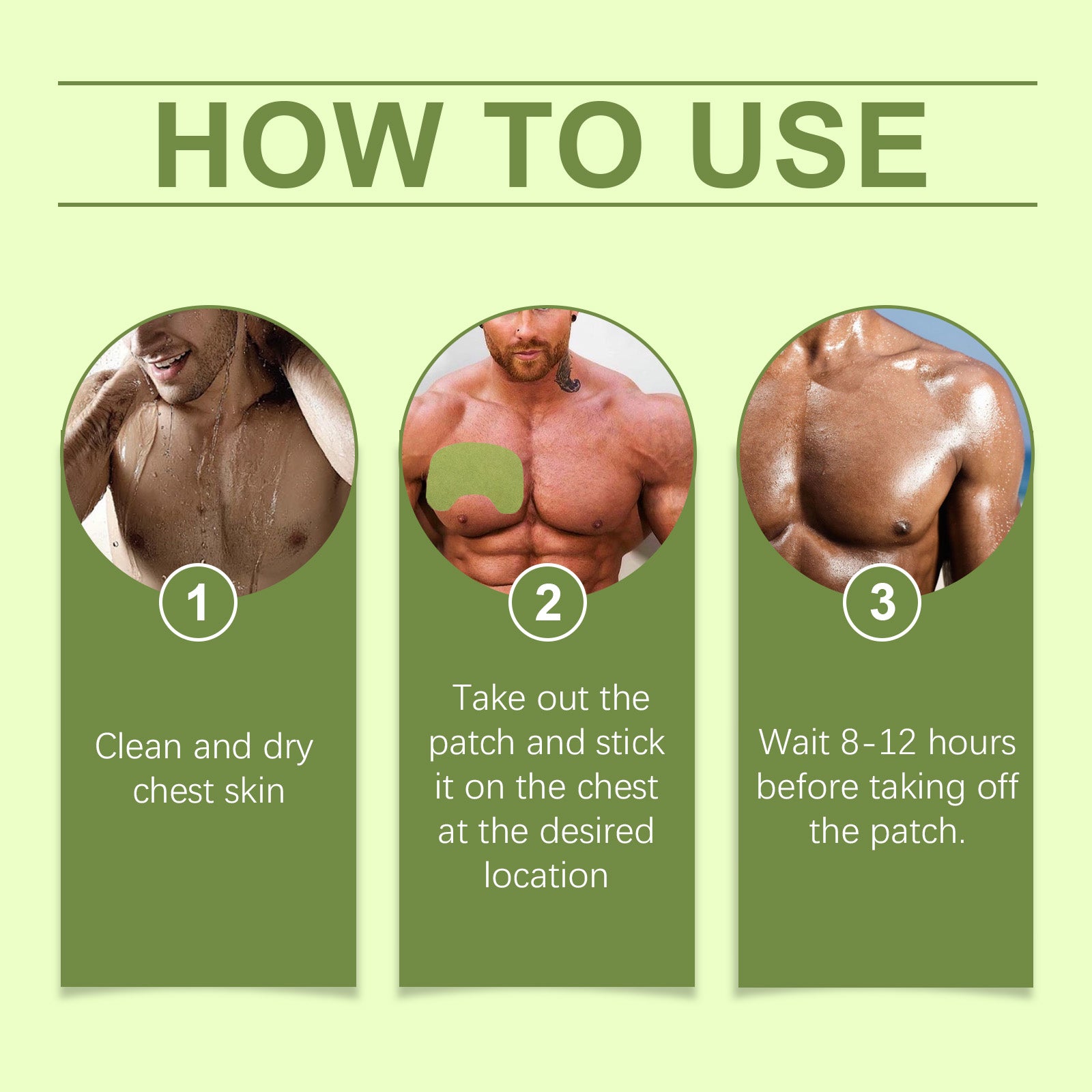 SOUTH MOON Men’s Chest Firming Patch | Sculpt & Tighten Chest | Reduce Man Boob Appearance, Boost Confidence