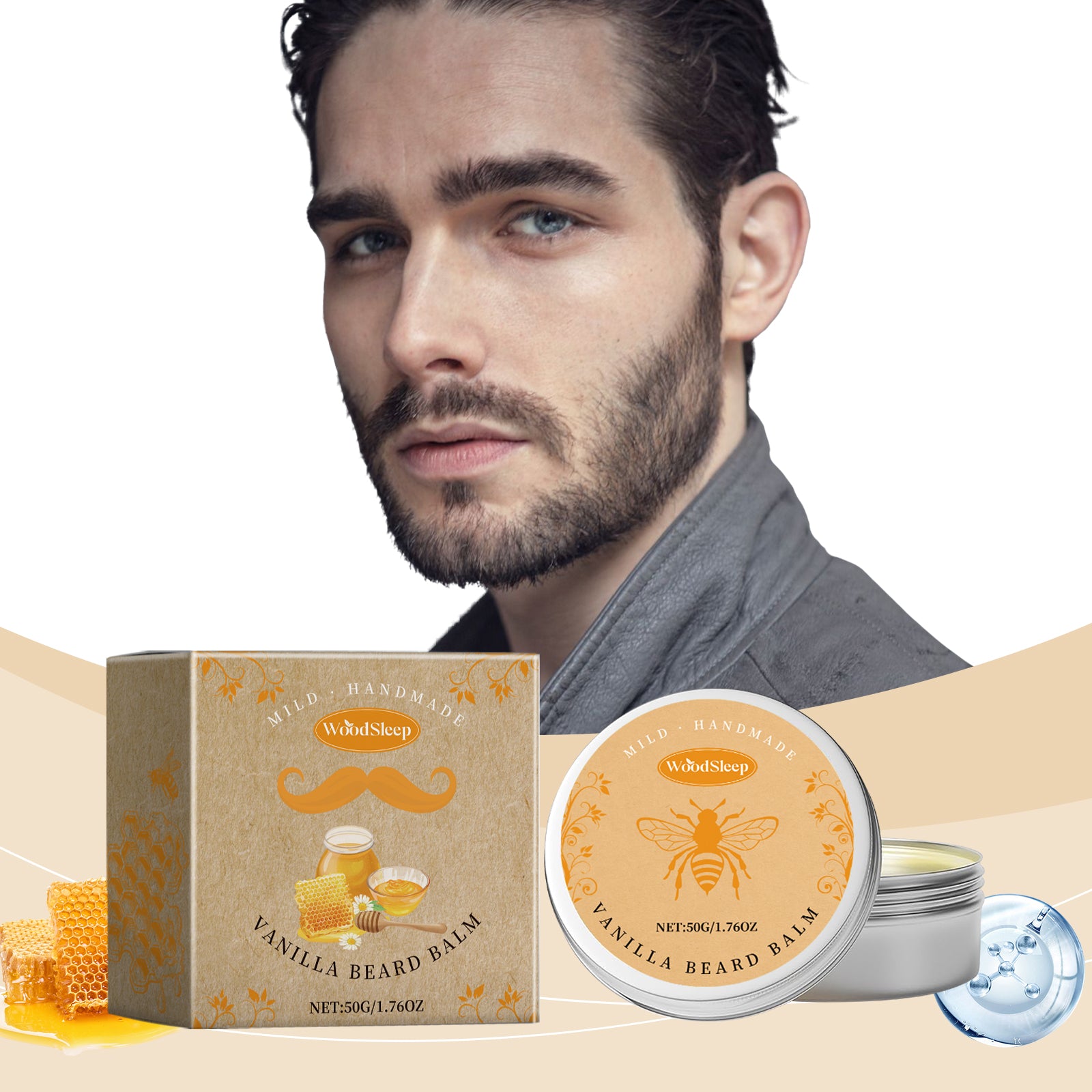 WoodSleep Men’s Beard Balm – Nourish, Shape & Soften Beard