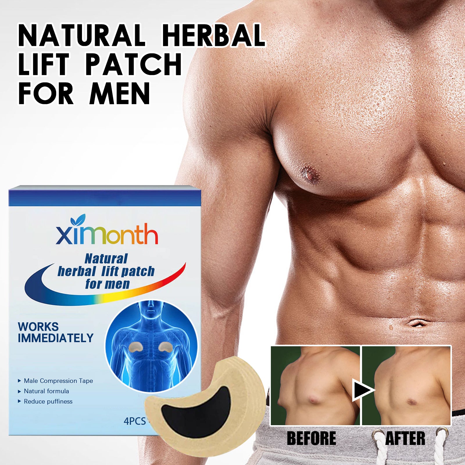 Ximonth Men’s Herbal Chest Patch