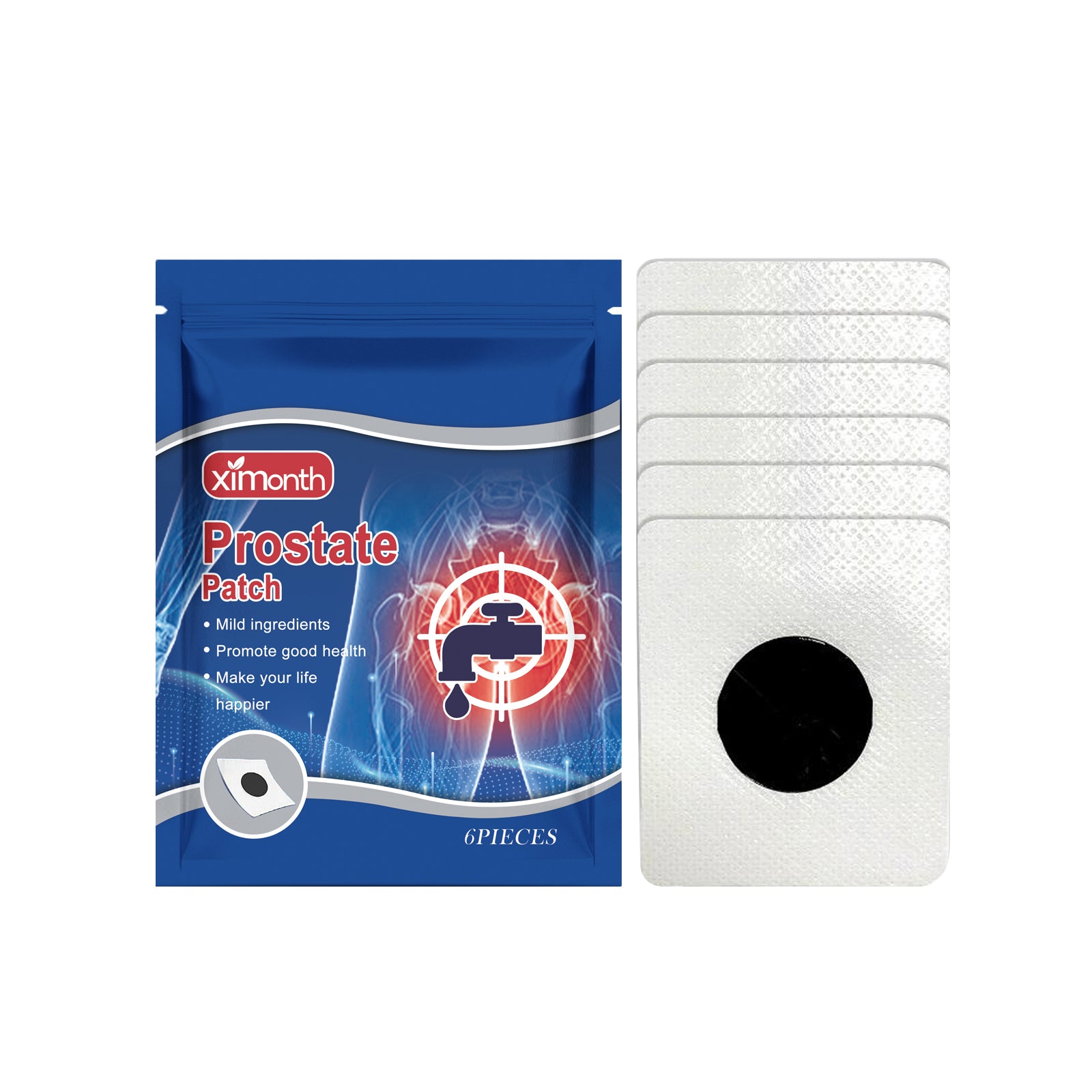 Ximonth Men’s Prostate Relief Patch – Gentle, Daily Support & Comfort