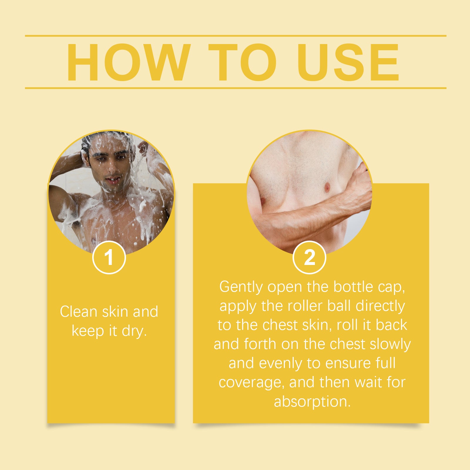 Ximonth Men’s Bee Venom Chest Oil – Firm & Sculpt Skin