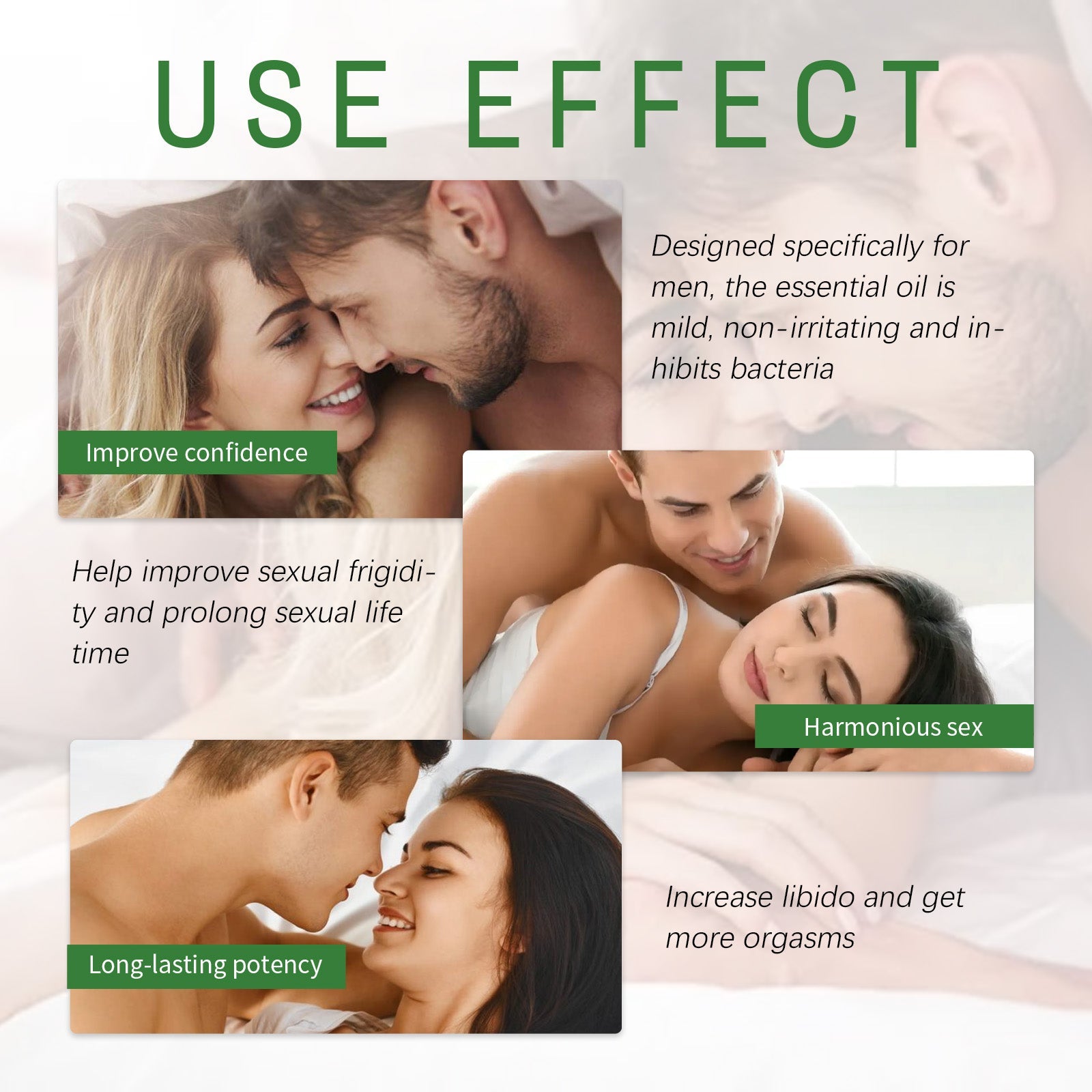 North Moon Men's Enhancement Massage Oil Men's Body Care Strong Vitality Moisturizing Care Essential Oil